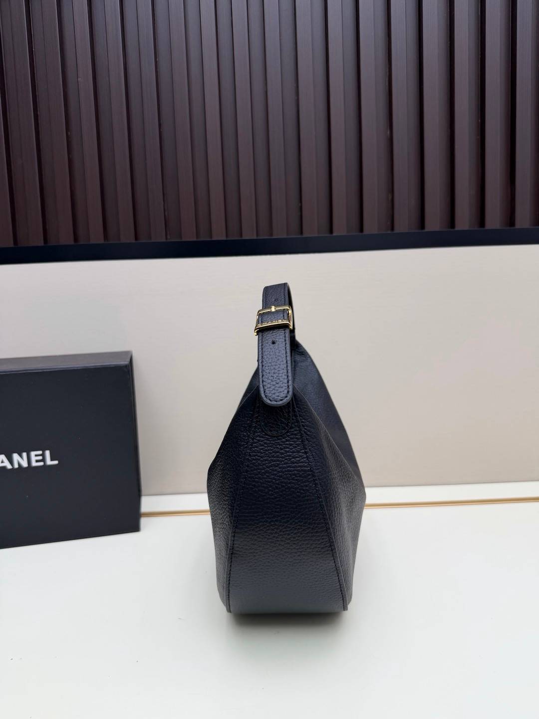 CHANEL シャネル 4905 リッチーファイブ チェーンショルダーバッグ マトラッセ レザー ブラック ブラウン ゴ - 画像 16