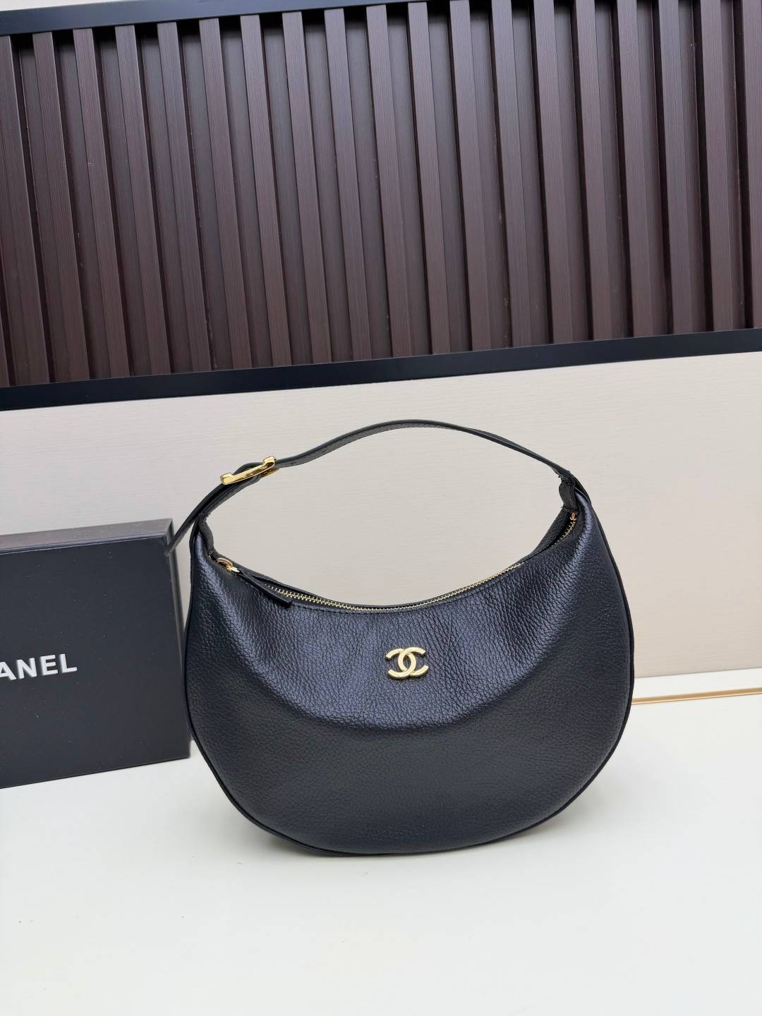 CHANEL シャネル 4905 リッチーファイブ チェーンショルダーバッグ マトラッセ レザー ブラック ブラウン ゴ - 画像 17