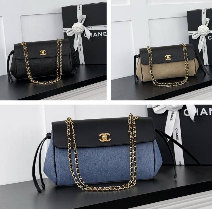 シャネル CHANEL マトラッセ チェーンショルダーバッグ ブラック ベージュ ミュートカラー ゴールド金具 ターンロ