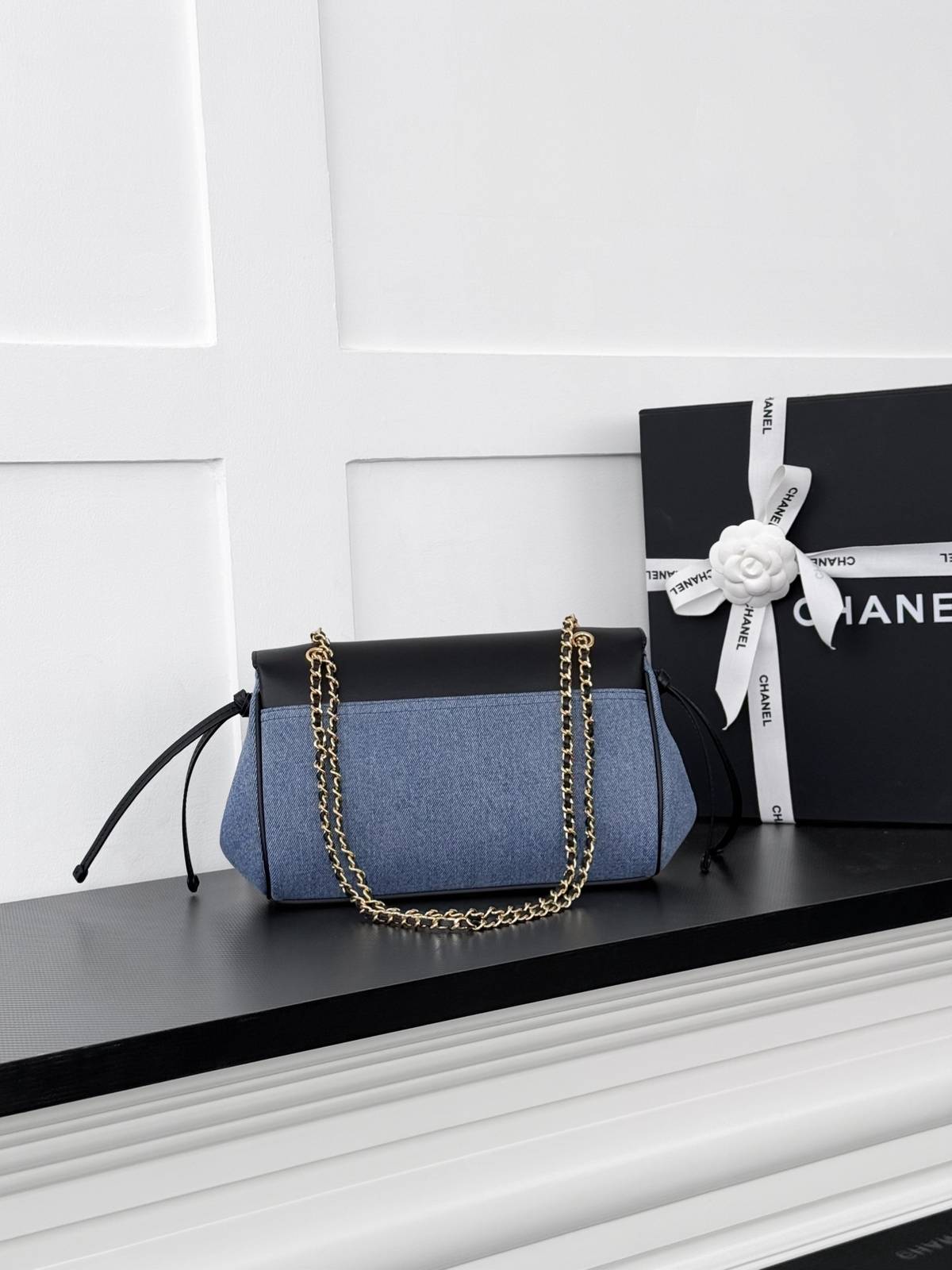 シャネル CHANEL マトラッセ チェーンショルダーバッグ ブラック ベージュ ミュートカラー ゴールド金具 ターンロ - 画像 10
