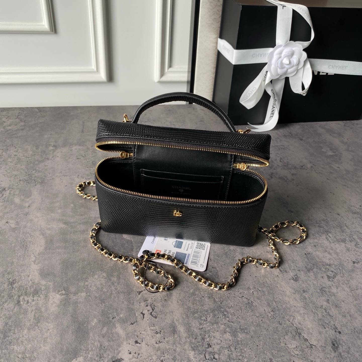 シャネル CHANEL マトラッセ フラップバッグ キャビアスキン フラップバッグ ヴァニティ チェーンショルダー ブラ - 画像 3