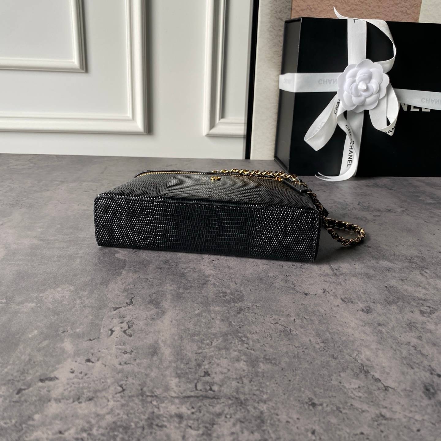 シャネル CHANEL マトラッセ フラップバッグ キャビアスキン フラップバッグ ヴァニティ チェーンショルダー ブラ - 画像 5