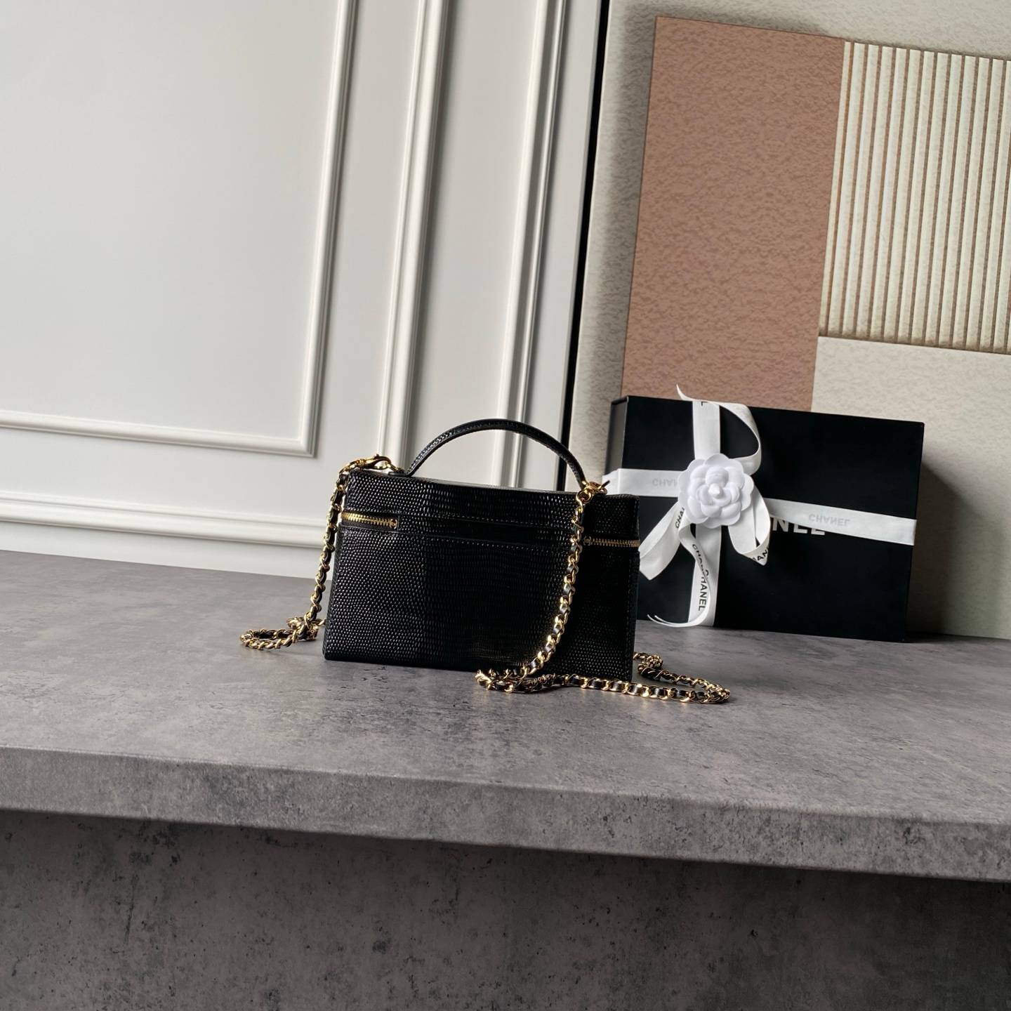 シャネル CHANEL マトラッセ フラップバッグ キャビアスキン フラップバッグ ヴァニティ チェーンショルダー ブラ - 画像 9