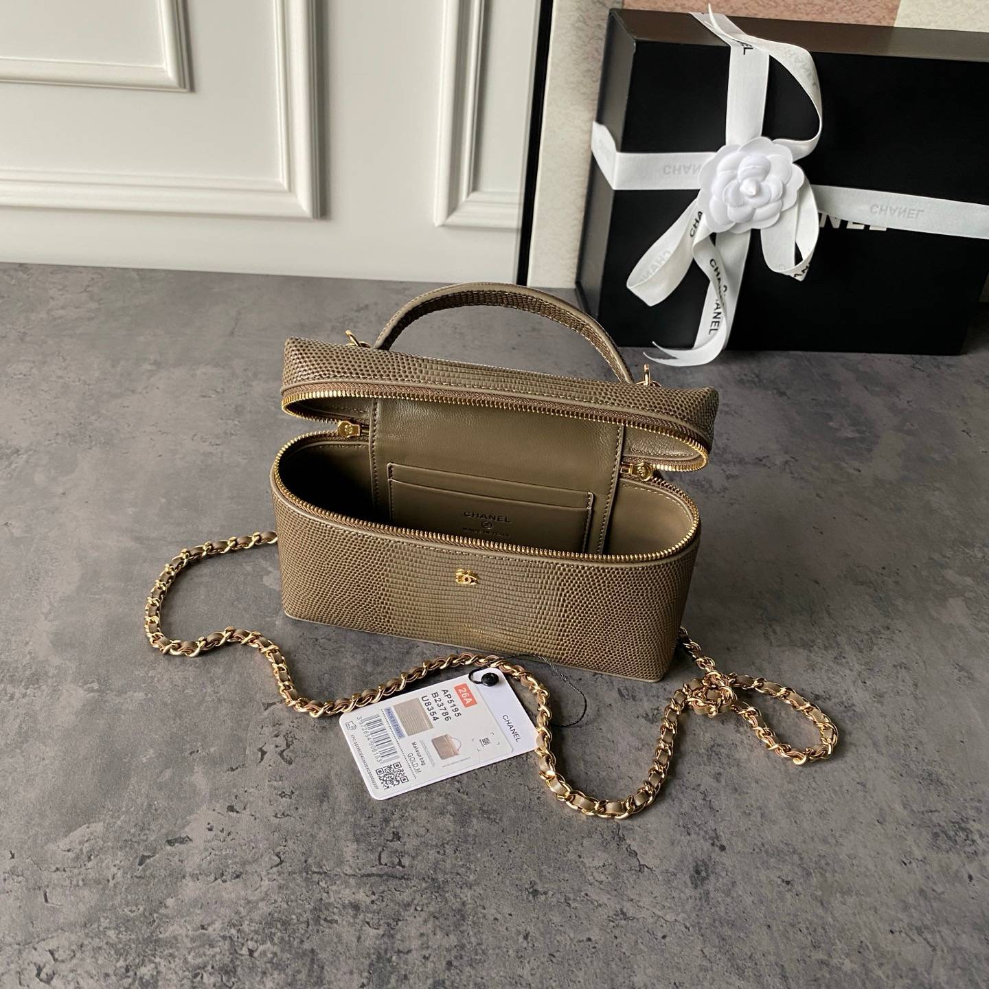 シャネル CHANEL マトラッセ フラップバッグ キャビアスキン フラップバッグ ヴァニティ チェーンショルダー ブラ - 画像 12