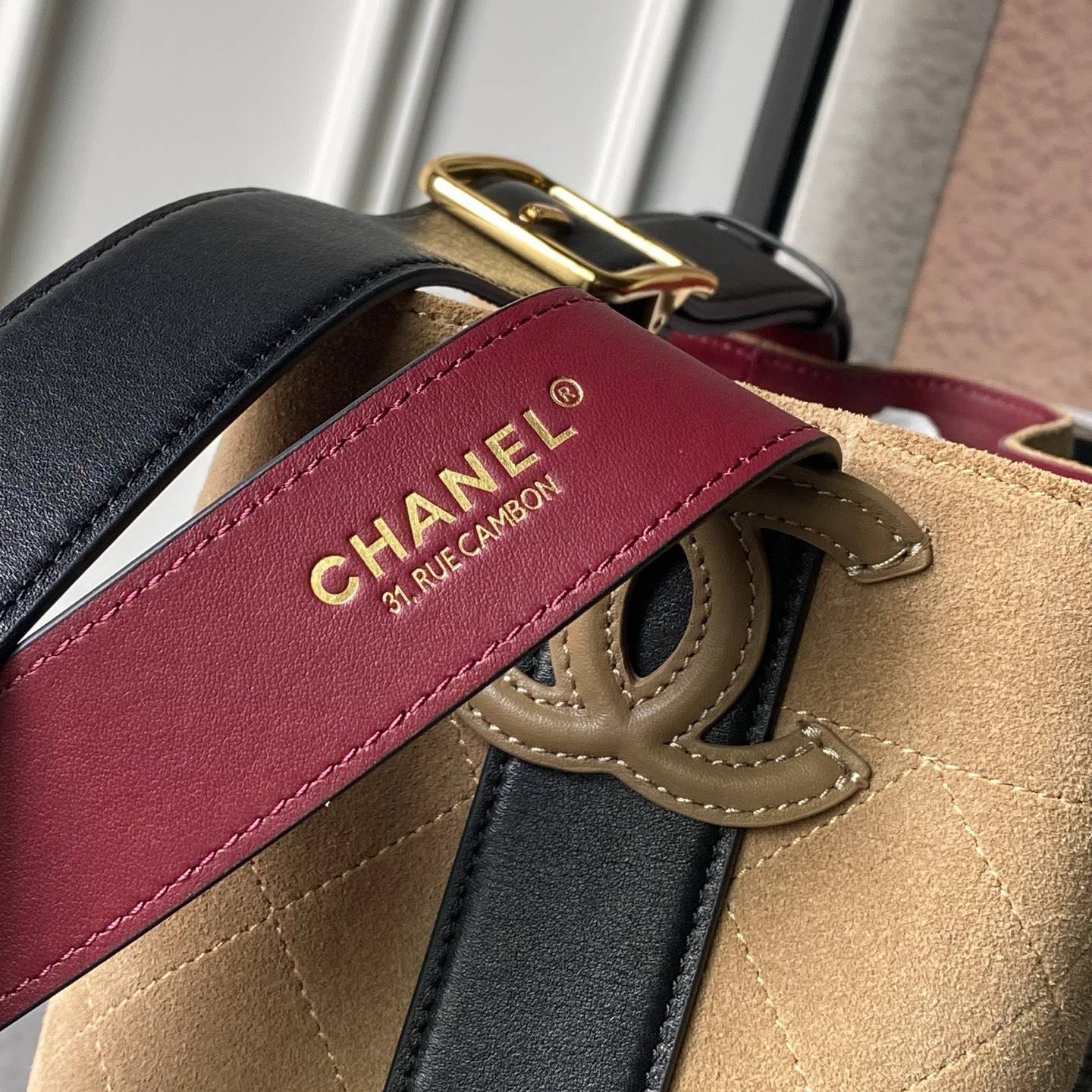シャネル CHANEL マトラッセ チェーンショルダーバッグ キャビアスキン ブラック ゴールド金具 レディース - 画像 6