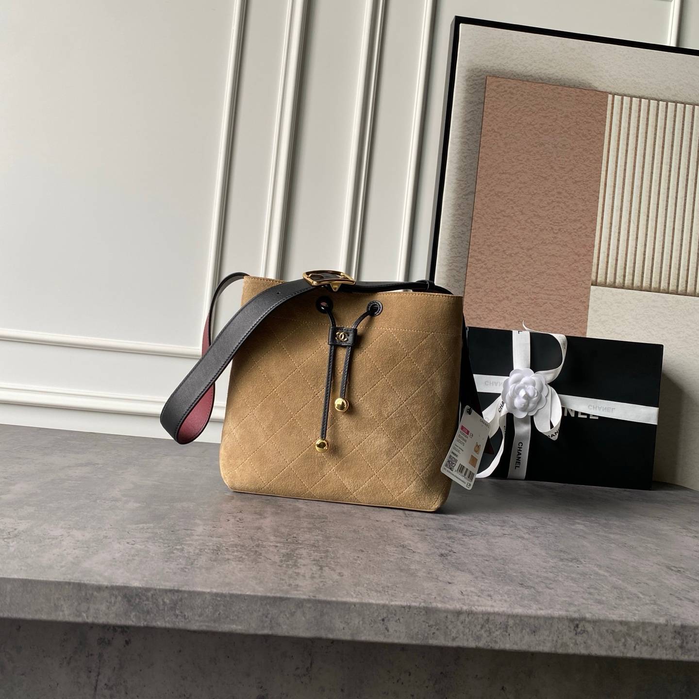 シャネル CHANEL マトラッセ チェーンショルダーバッグ キャビアスキン ブラック ゴールド金具 レディース - 画像 10