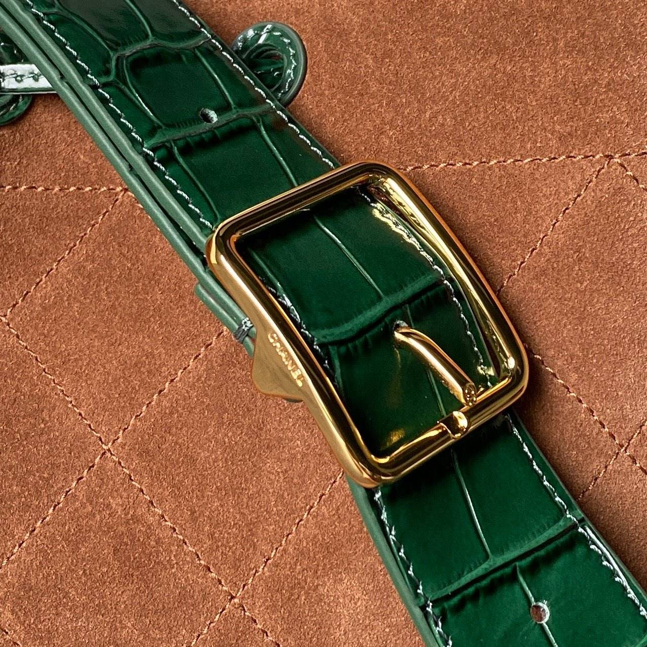 シャネル CHANEL AS6584 マトラッセ チェーンショルダーバッグ キャビアスキン ゴールド金具 レザー編み込み - 画像 6