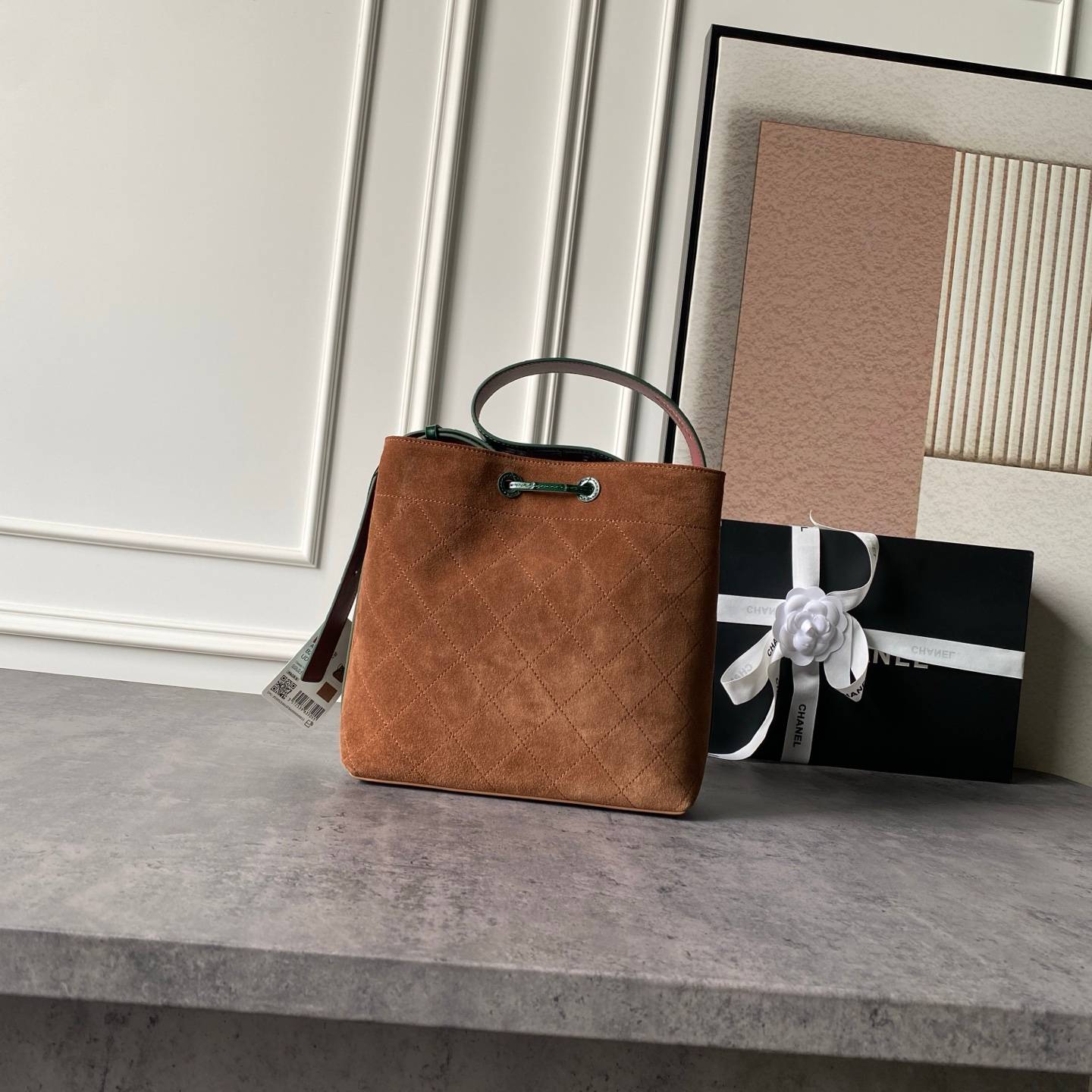 シャネル CHANEL AS6584 マトラッセ チェーンショルダーバッグ キャビアスキン ゴールド金具 レザー編み込み - 画像 9