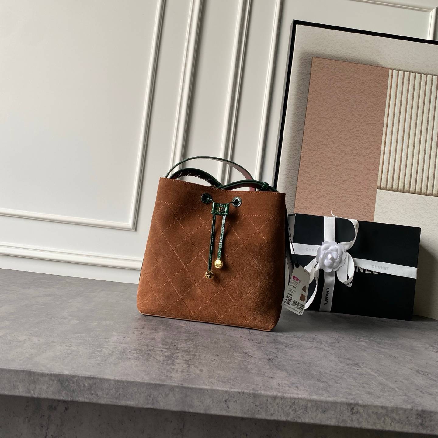 シャネル CHANEL AS6584 マトラッセ チェーンショルダーバッグ キャビアスキン ゴールド金具 レザー編み込み - 画像 10