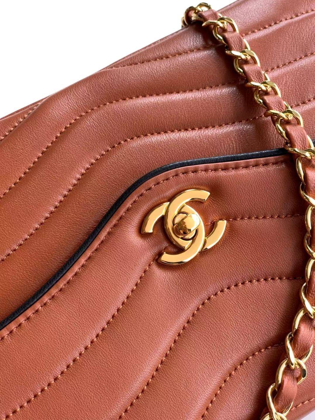 シャネル CHANEL マトラッセ チェーンショルダーバッグ キャビアスキン ゴールド金具 レディース ブラック - 画像 5