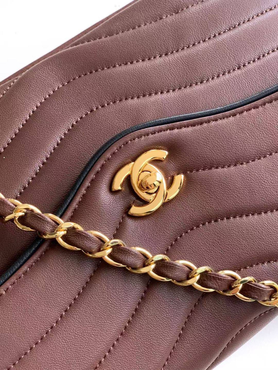シャネル CHANEL マトラッセ チェーンショルダーバッグ キャビアスキン ゴールド金具 レディース ブラック - 画像 15