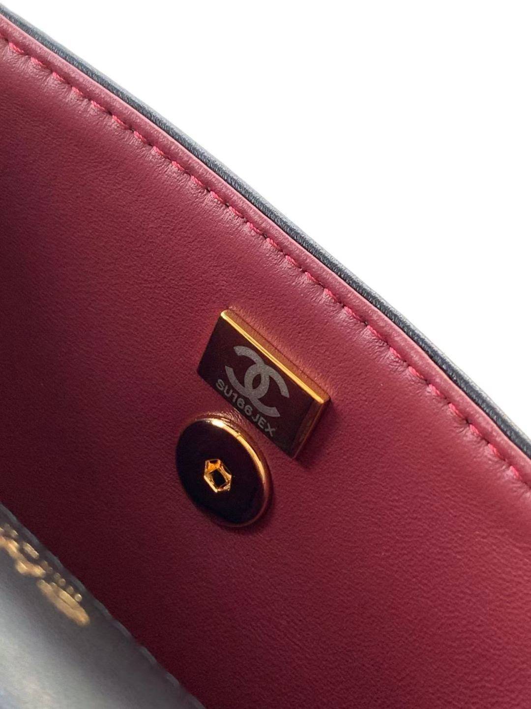 シャネル CHANEL マトラッセ キャビアスキン チェーンショルダーバッグ ブラック ゴールド金具 レディース - 画像 10