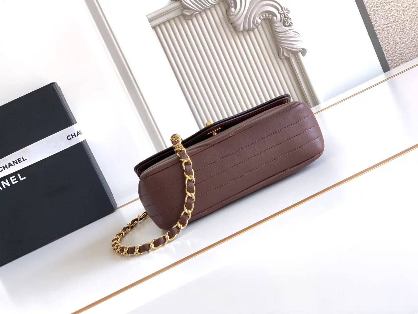 シャネル CHANEL マトラッセ キャビアスキン チェーンショルダーバッグ ブラック ゴールド金具 レディース - 画像 19