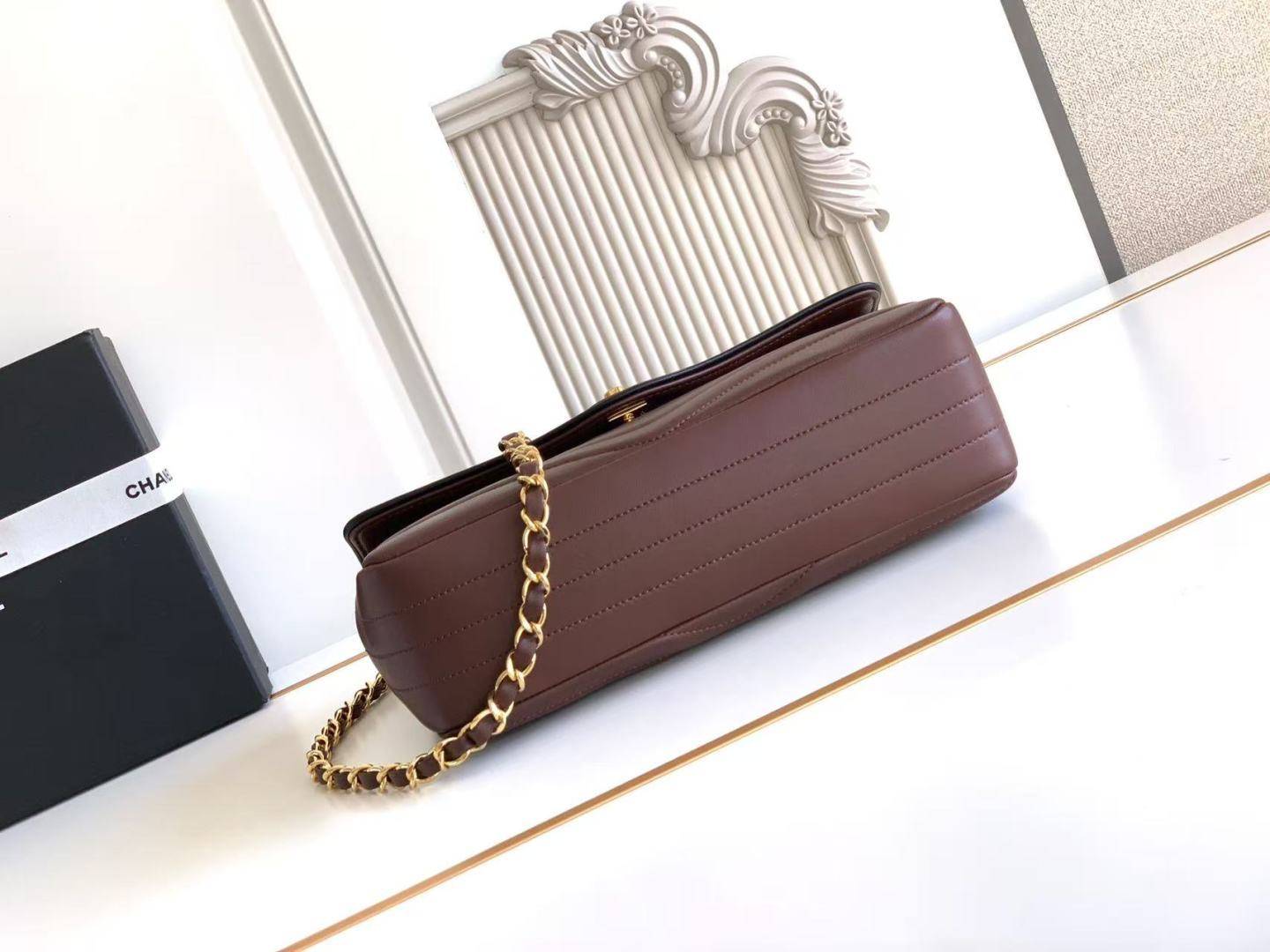 CHANEL シャネル マトラッセ チェーンショルダーバッグ キャビアスキン ゴールド金具 レディース ブラック - 画像 17