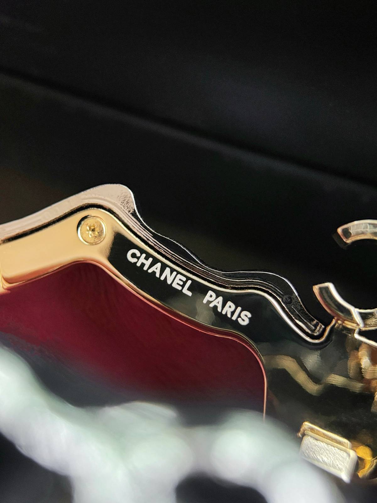 シャネル CHANEL AS6437 シルバー金具 マトラッセ フラップバッグ ターンロック レザー編み込みチェーン バ - 画像 3