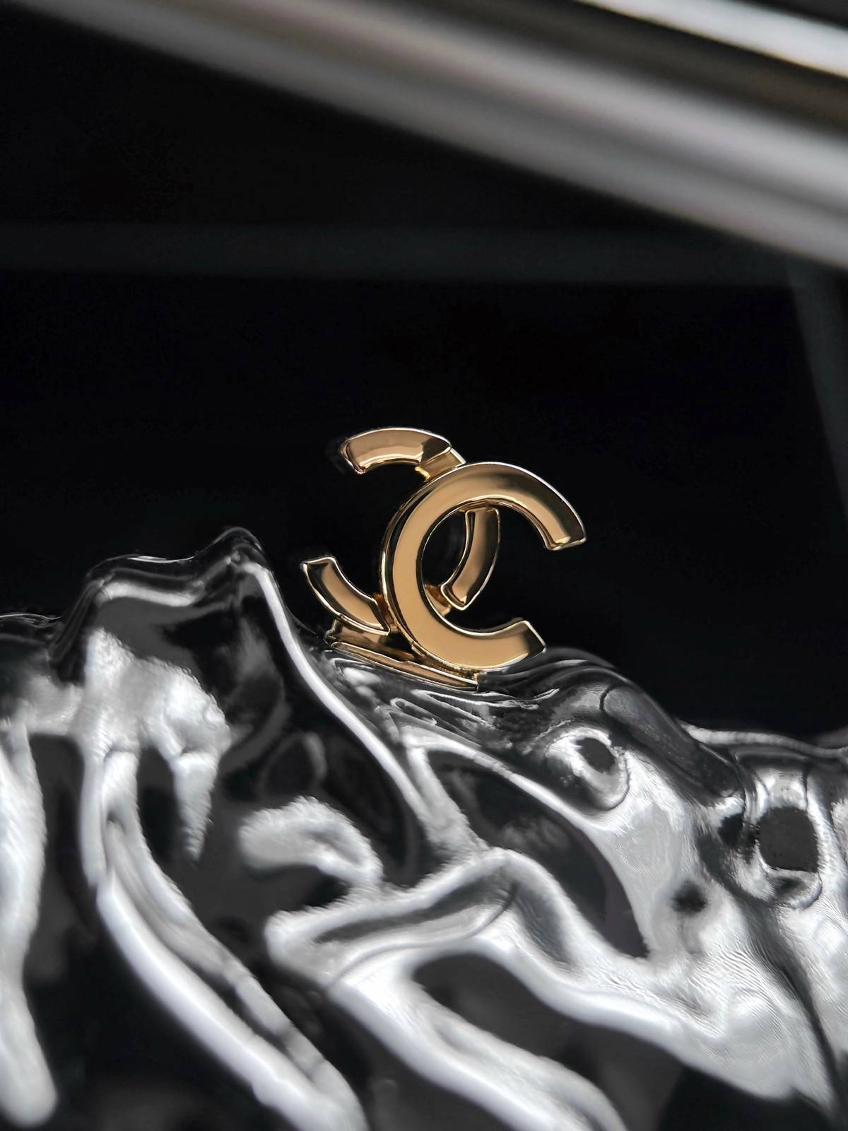 シャネル CHANEL AS6437 シルバー金具 マトラッセ フラップバッグ ターンロック レザー編み込みチェーン バ - 画像 8