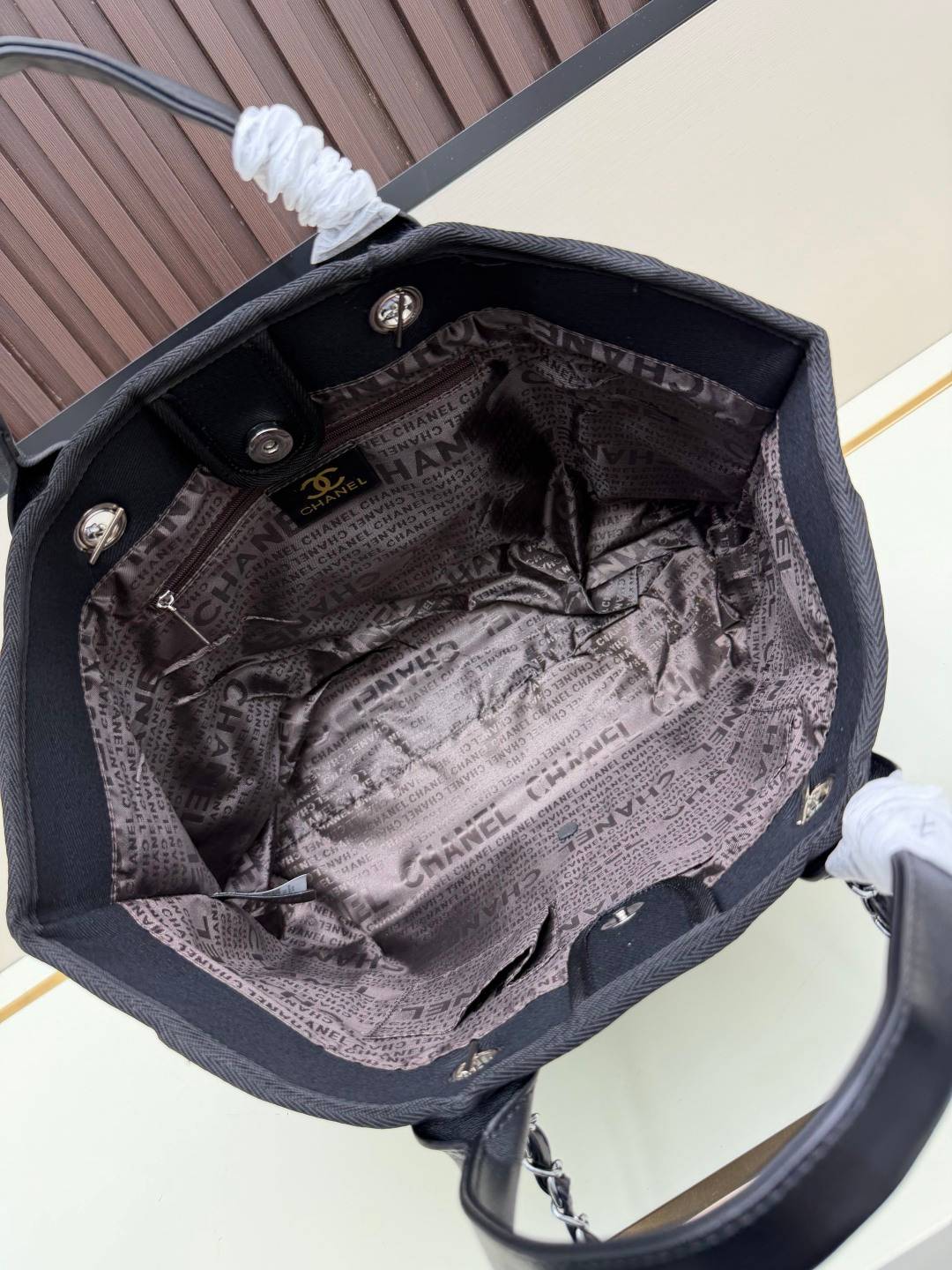 シャネル CHANEL マトラッセ チェーンショルダーバッグ ラムスキン ブラック ゴールド金具 レディース - 画像 20