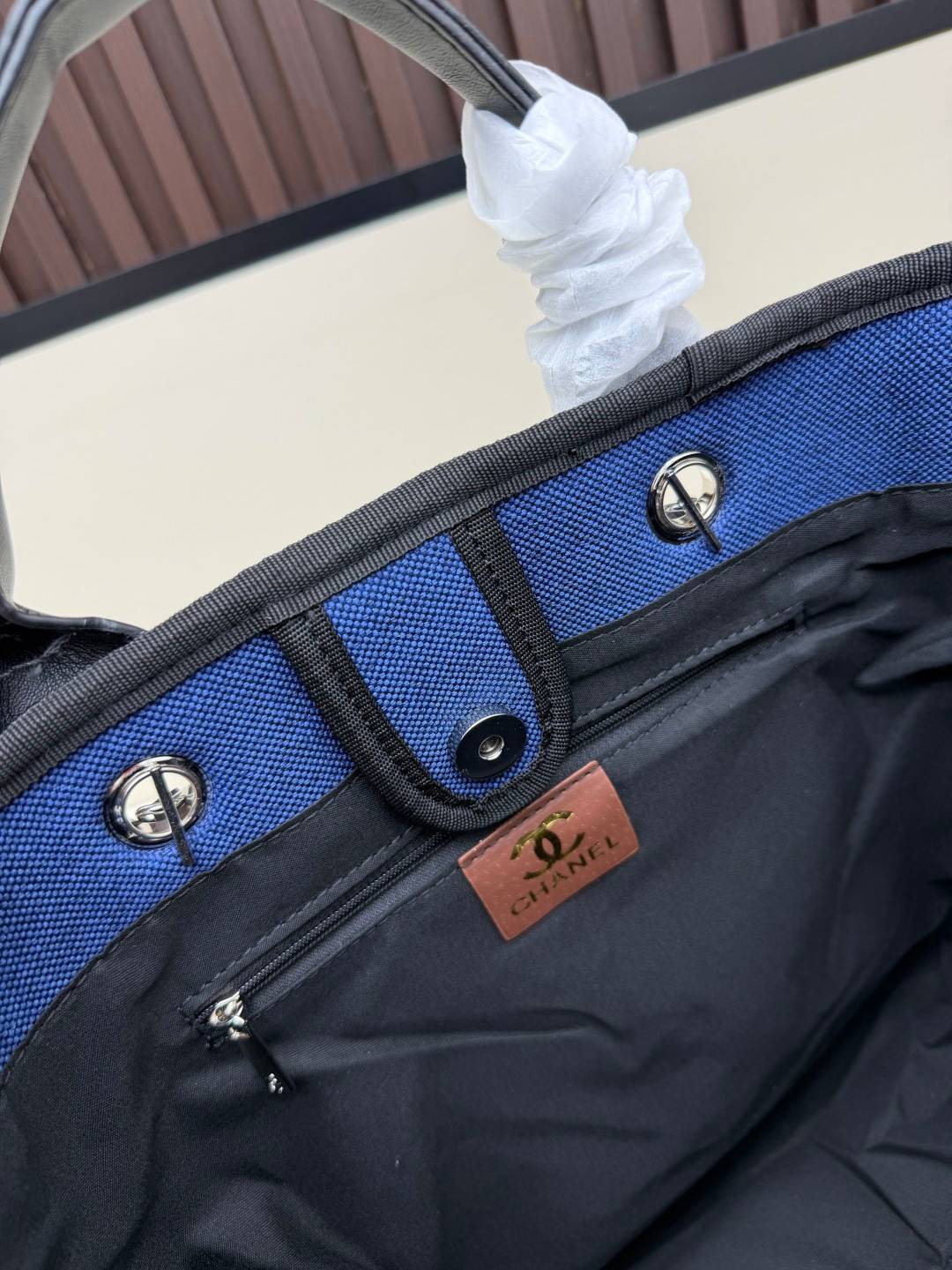 シャネル CHANEL マトラッセ チェーンショルダーバッグ キャンバス ブラック ゴールド金具 レディース - 画像 2