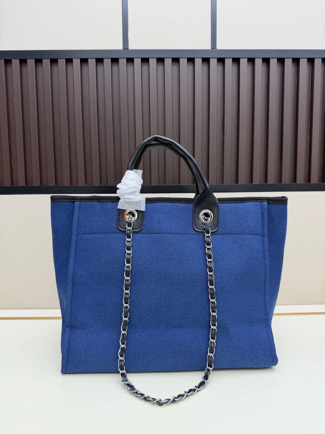 シャネル CHANEL マトラッセ チェーンショルダーバッグ キャンバス ブラック ゴールド金具 レディース - 画像 8
