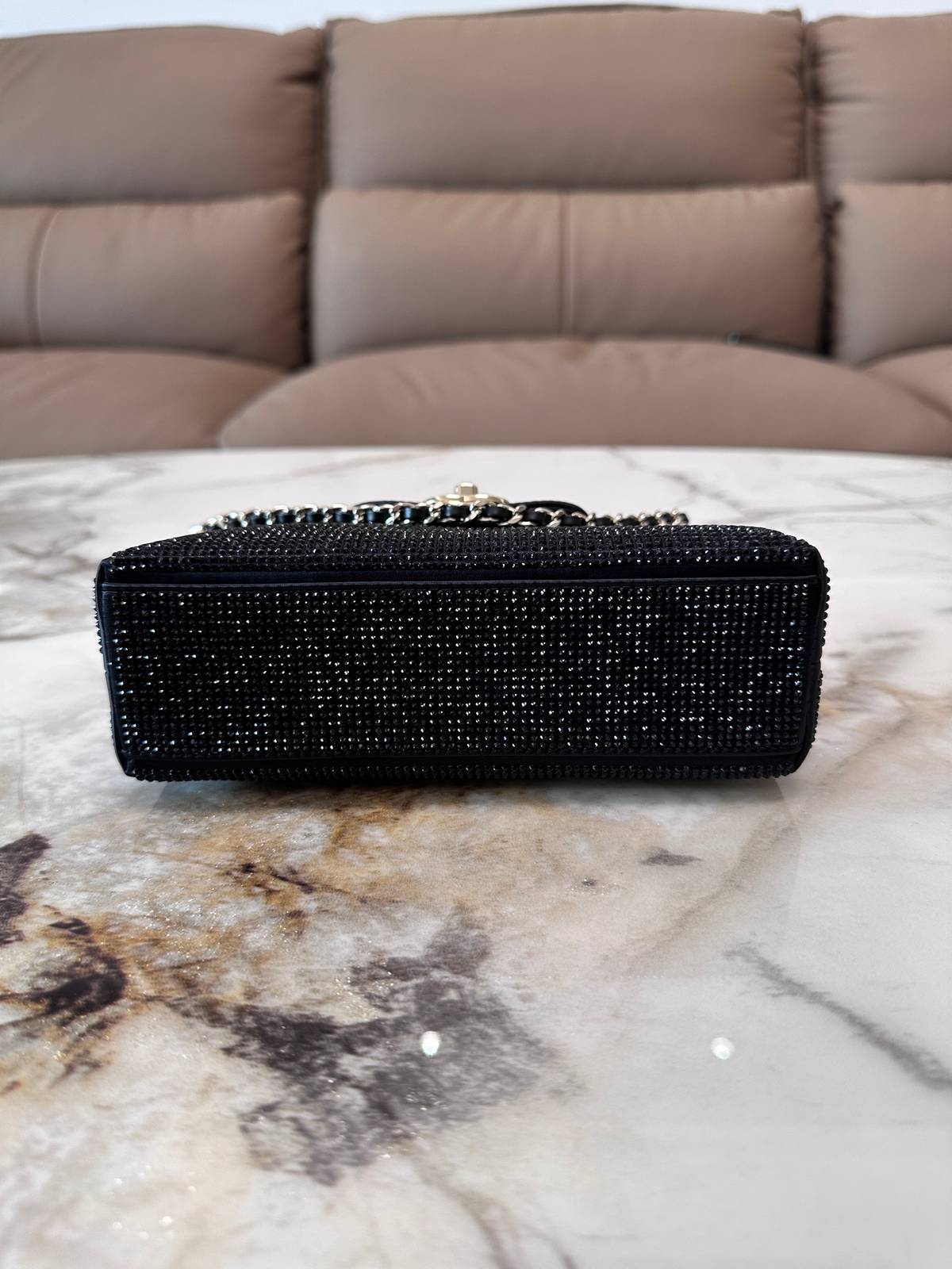 CHANEL シャネル マトラッセ ラムスキン チェーンショルダーバッグ ゴールド金具 ブラック レディース - 画像 7