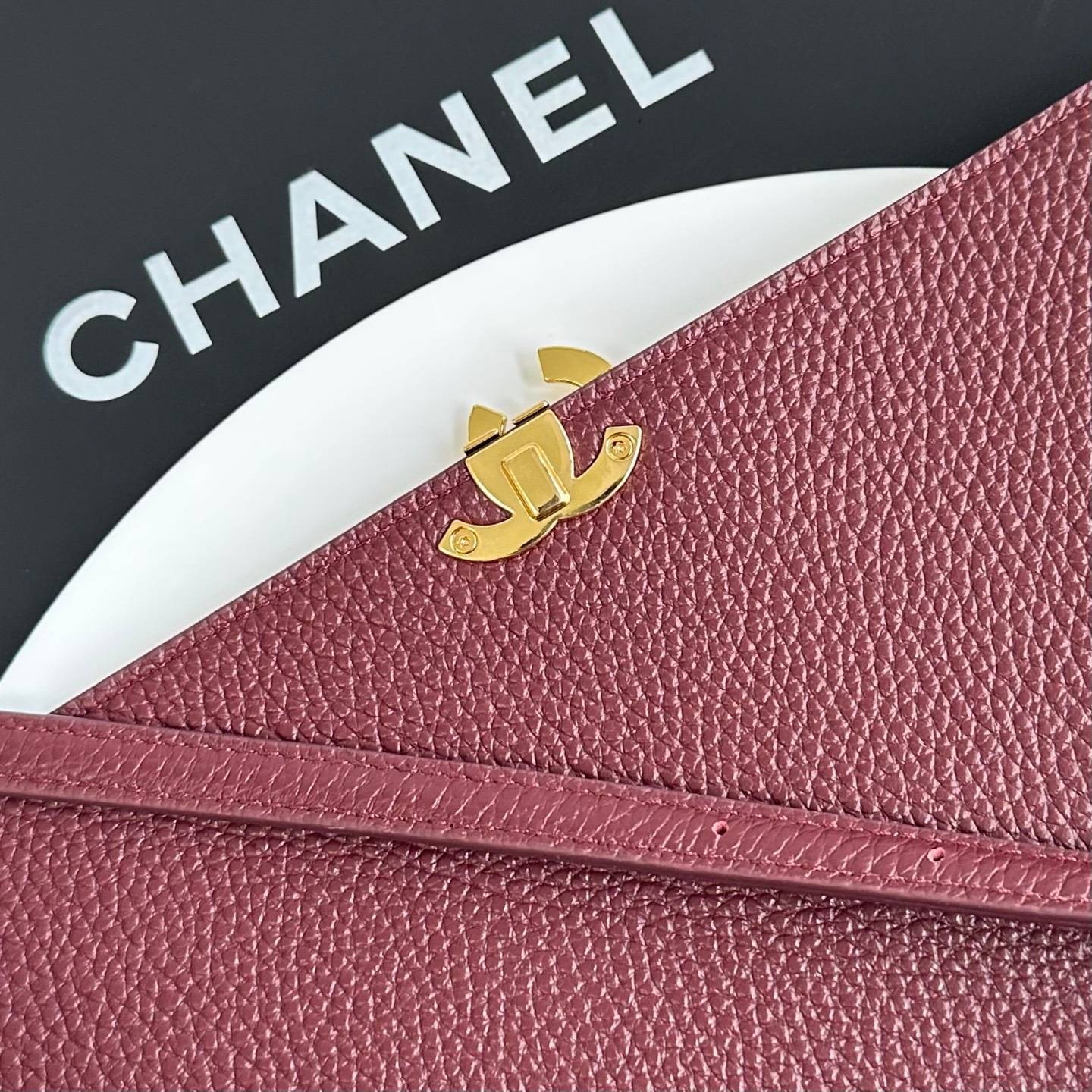 シャネル 3220 マトラッセ リッチレザー フラップバッグ ゴールド金具 ターンロック ショルダーバッグ レディース - 画像 5