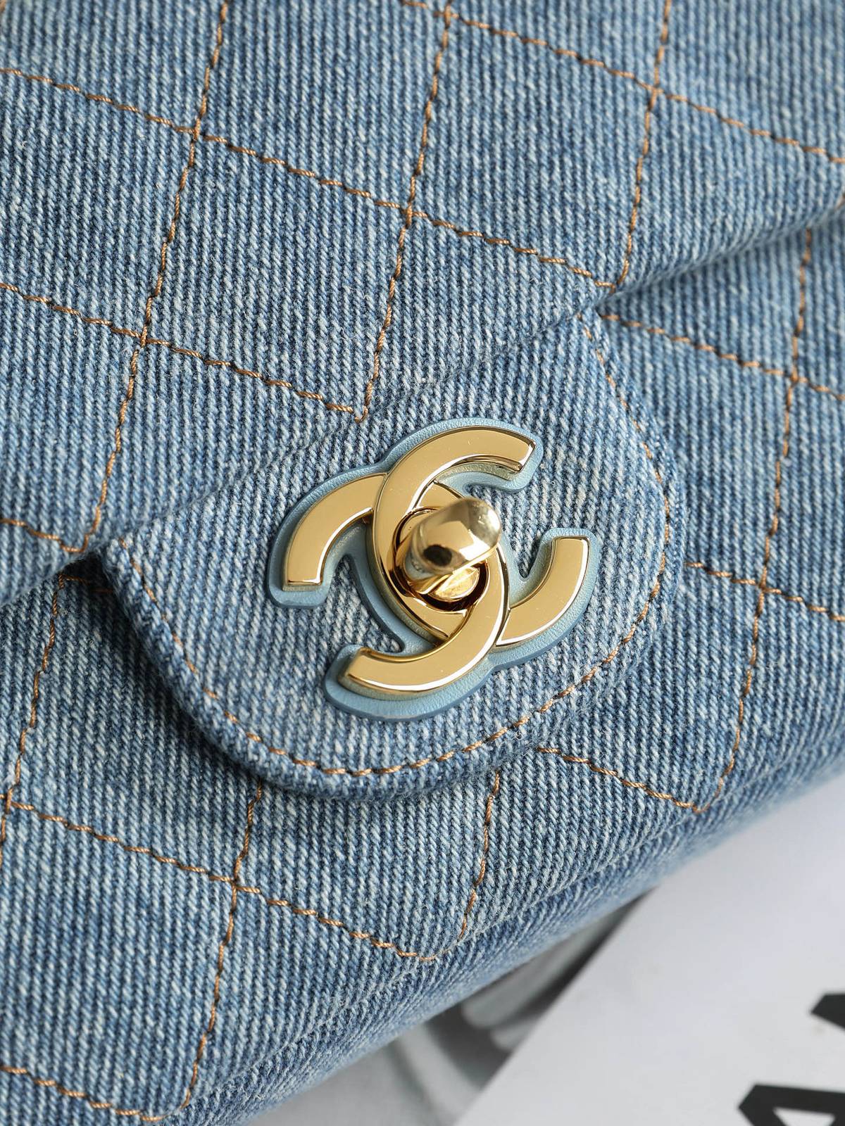 シャネル CHANEL マトラッセ デニム チェーンショルダーバッグ ブラック シルバー金具 レディース - 画像 5