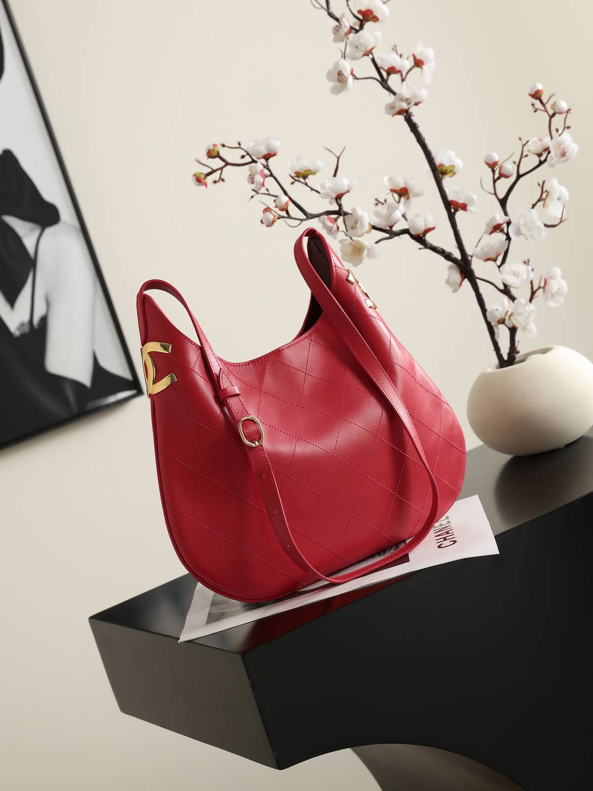シャネル CHANEL マトラッセ ボーイシャネル トートバッグ ゴールド金具 レザー編み込みチェーン 2WAY レディ - 画像 8