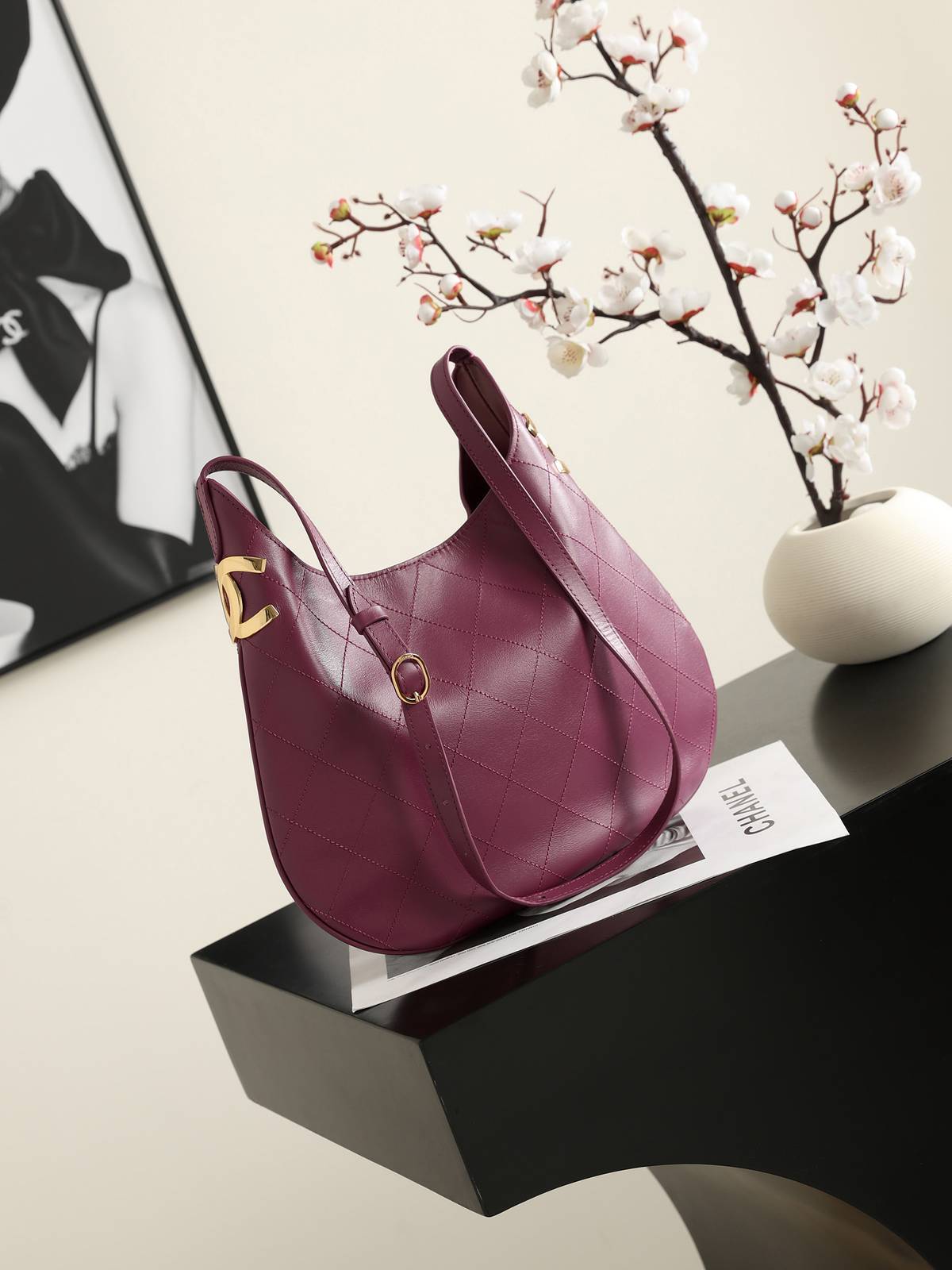 シャネル CHANEL マトラッセ ボーイシャネル トートバッグ ゴールド金具 レザー編み込みチェーン 2WAY レディ - 画像 16