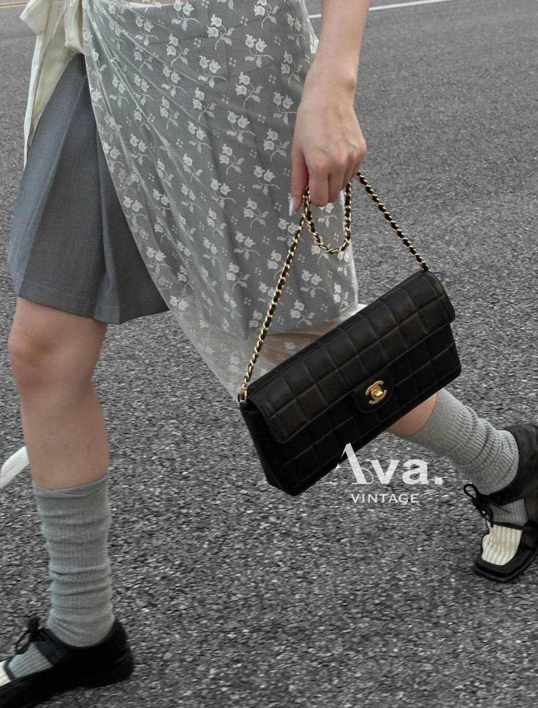 シャネル CHANEL マトラッセ チェーンショルダーバッグ ブラック ベージュ ピンク レディース - 画像 2