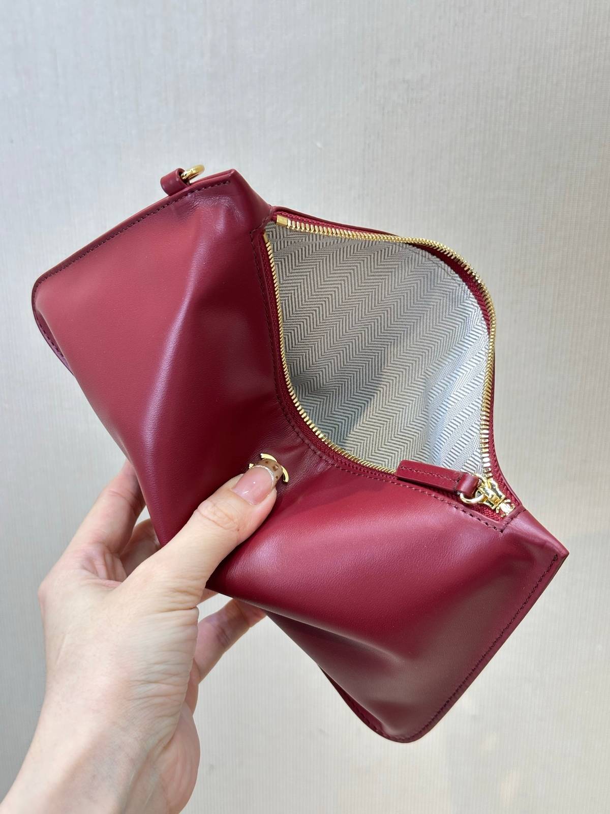 シャネル CHANEL AS6475 マトラッセ ラムスキン トートバッグ プッシュロック ゴールド金具 ベージュ レデ - 画像 9