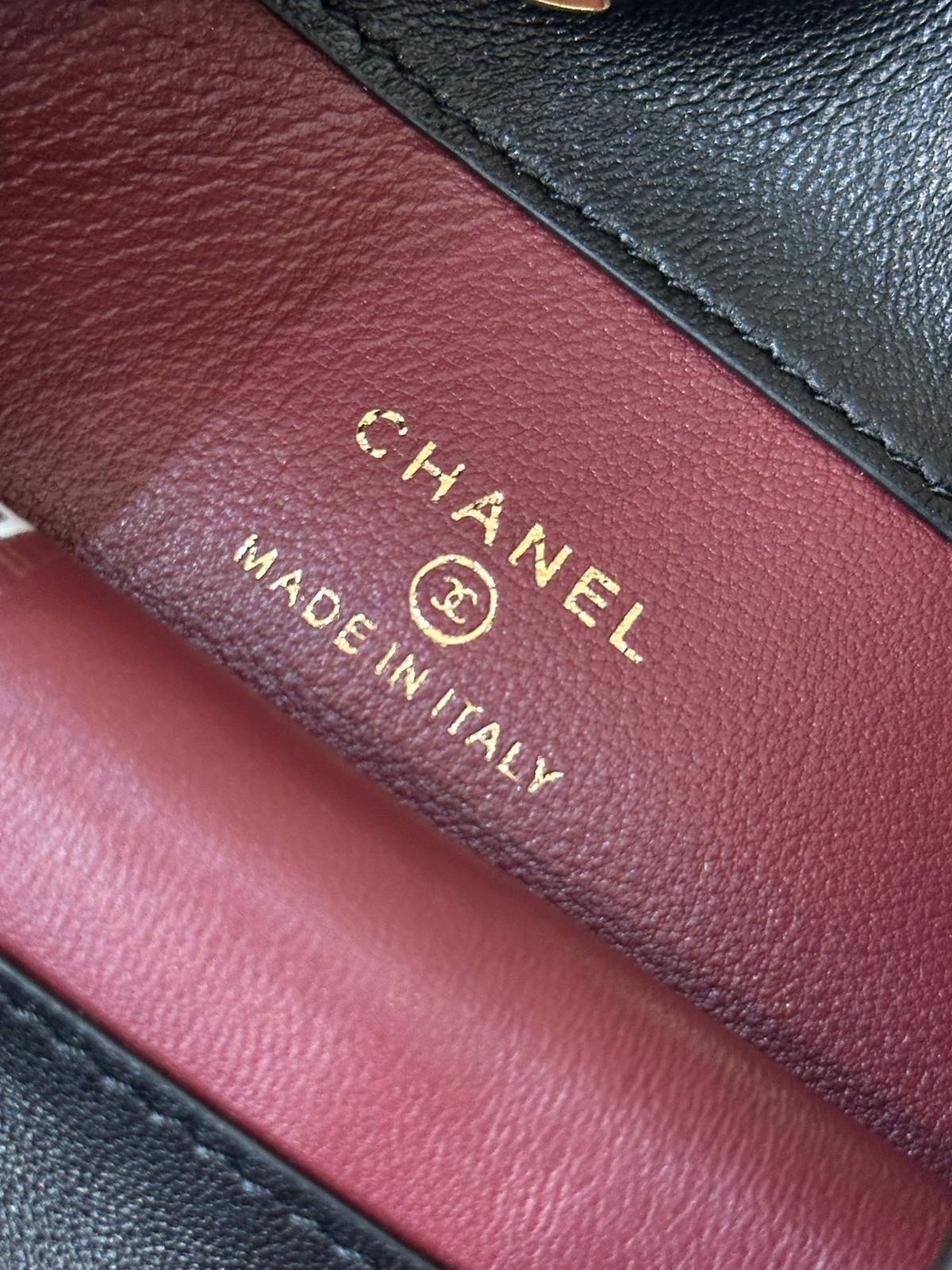 シャネル 5359 マトラッセ ミニバケットバッグ キャビアスキン ゴールド金具 チェーンショルダー ブラック レディー - 画像 16