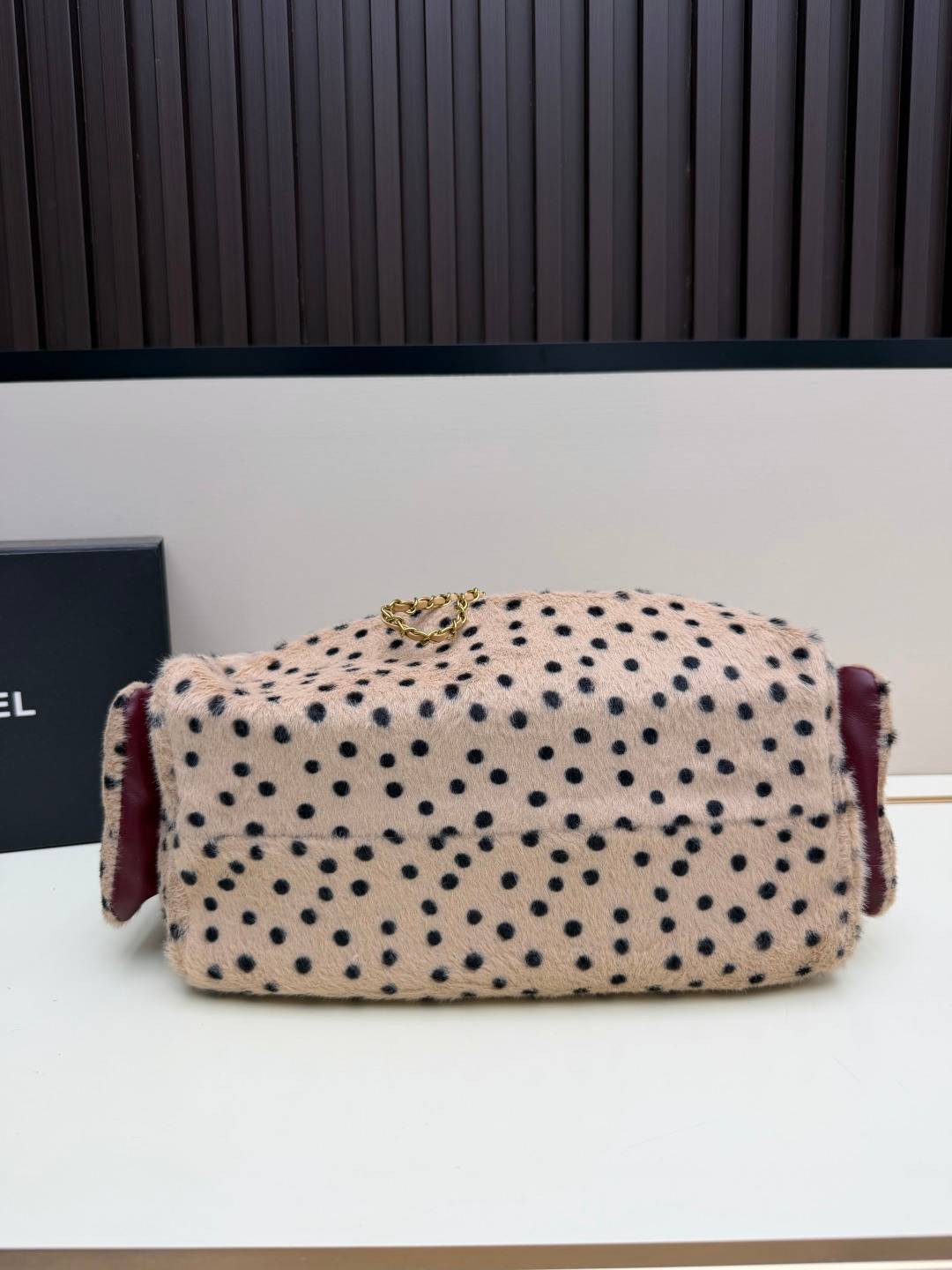 シャネル CHANEL マトラッセ ラムスキン チェーンショルダーバッグ ゴールド金具 ショルダーバッグ レディース ベ - 画像 5