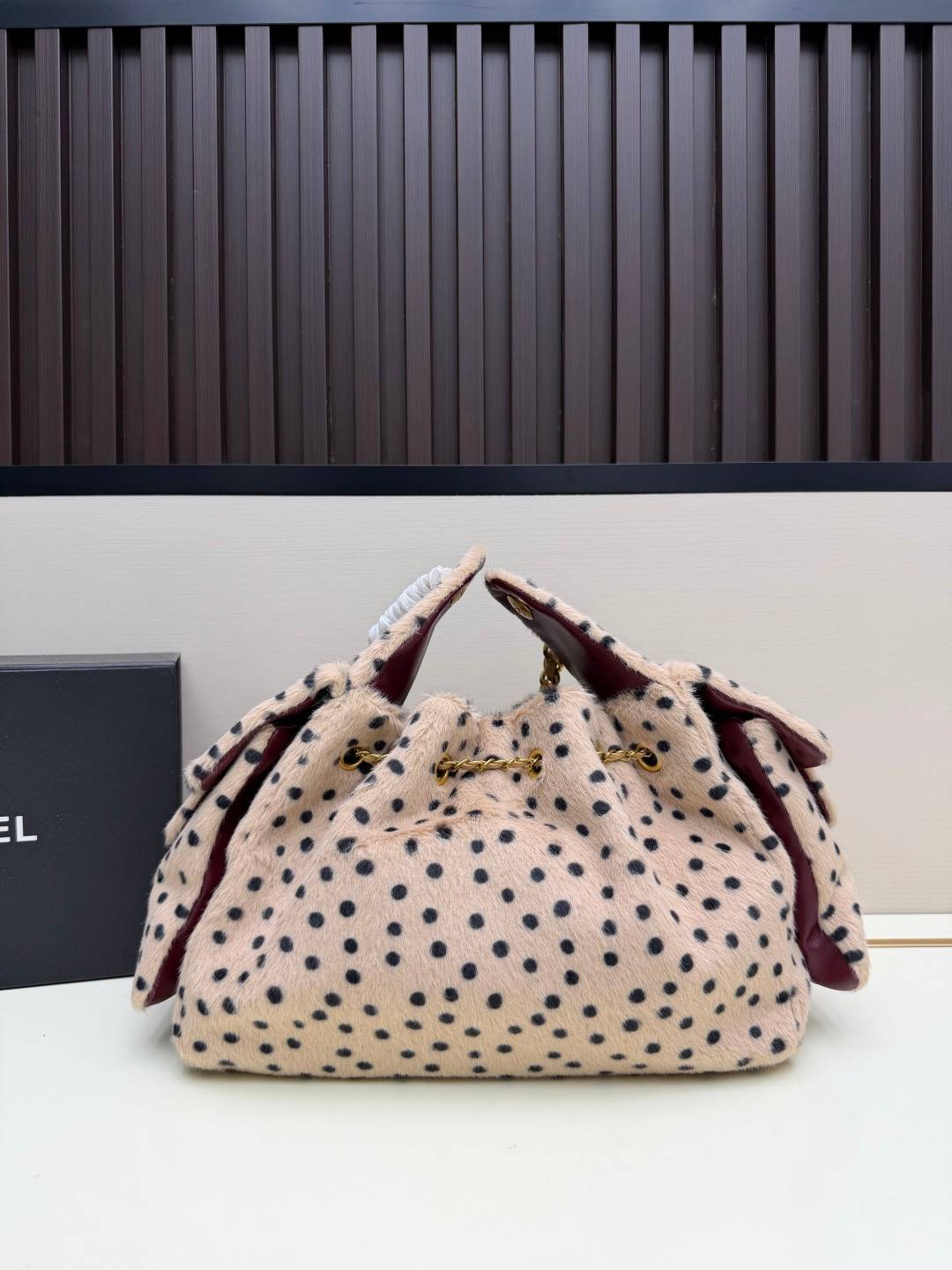 シャネル CHANEL マトラッセ ラムスキン チェーンショルダーバッグ ゴールド金具 ショルダーバッグ レディース ベ - 画像 7