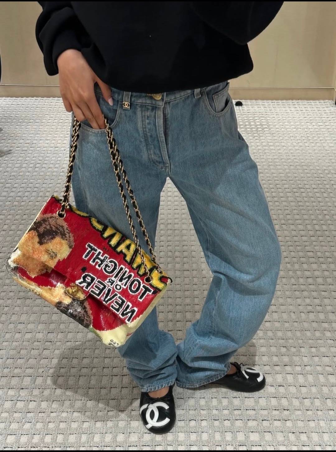 シャネル CHANEL AS6231 レッド マトラッセ チェーンショルダーバッグ ゴールド金具 ストラップ フラップバ - 画像 10