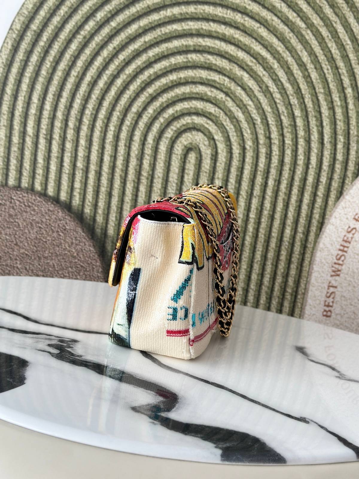 シャネル CHANEL AS6231 レッド マトラッセ チェーンショルダーバッグ ゴールド金具 ストラップ フラップバ - 画像 18