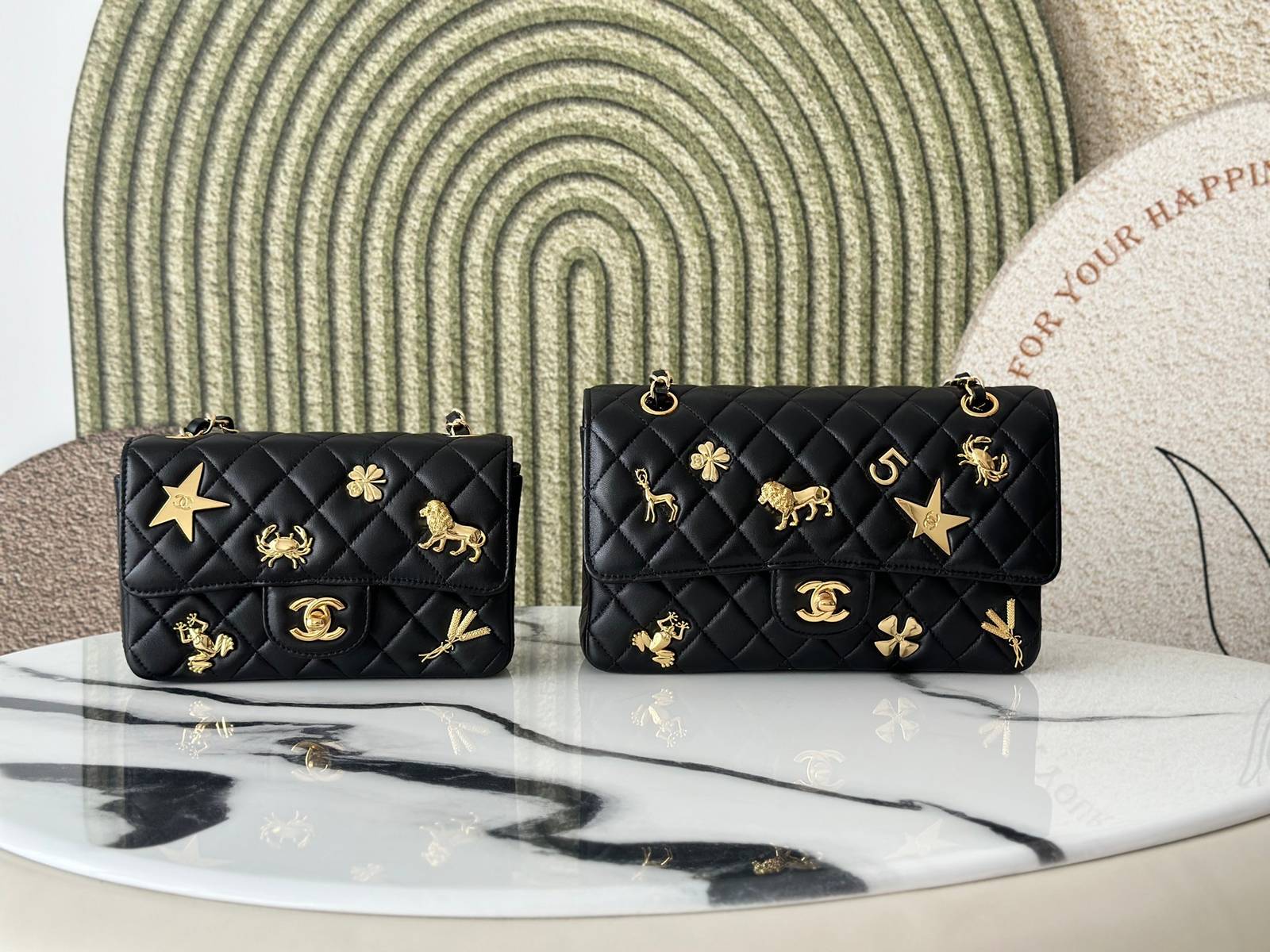 シャネル CHANEL マトラッセ ラムスキン チェーンショルダーバッグ ゴールド金具 ブラック マルチカラー