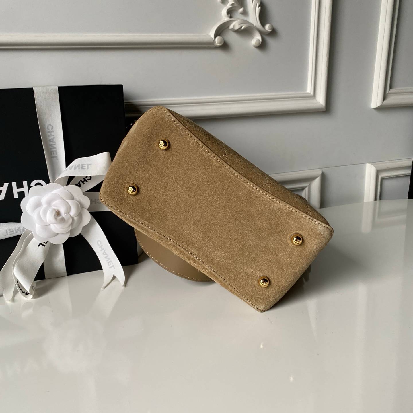 シャネル CHANEL マトラッセ ラムスキン チェーンショルダーバッグ ブラック ゴールド金具 レディース - 画像 5