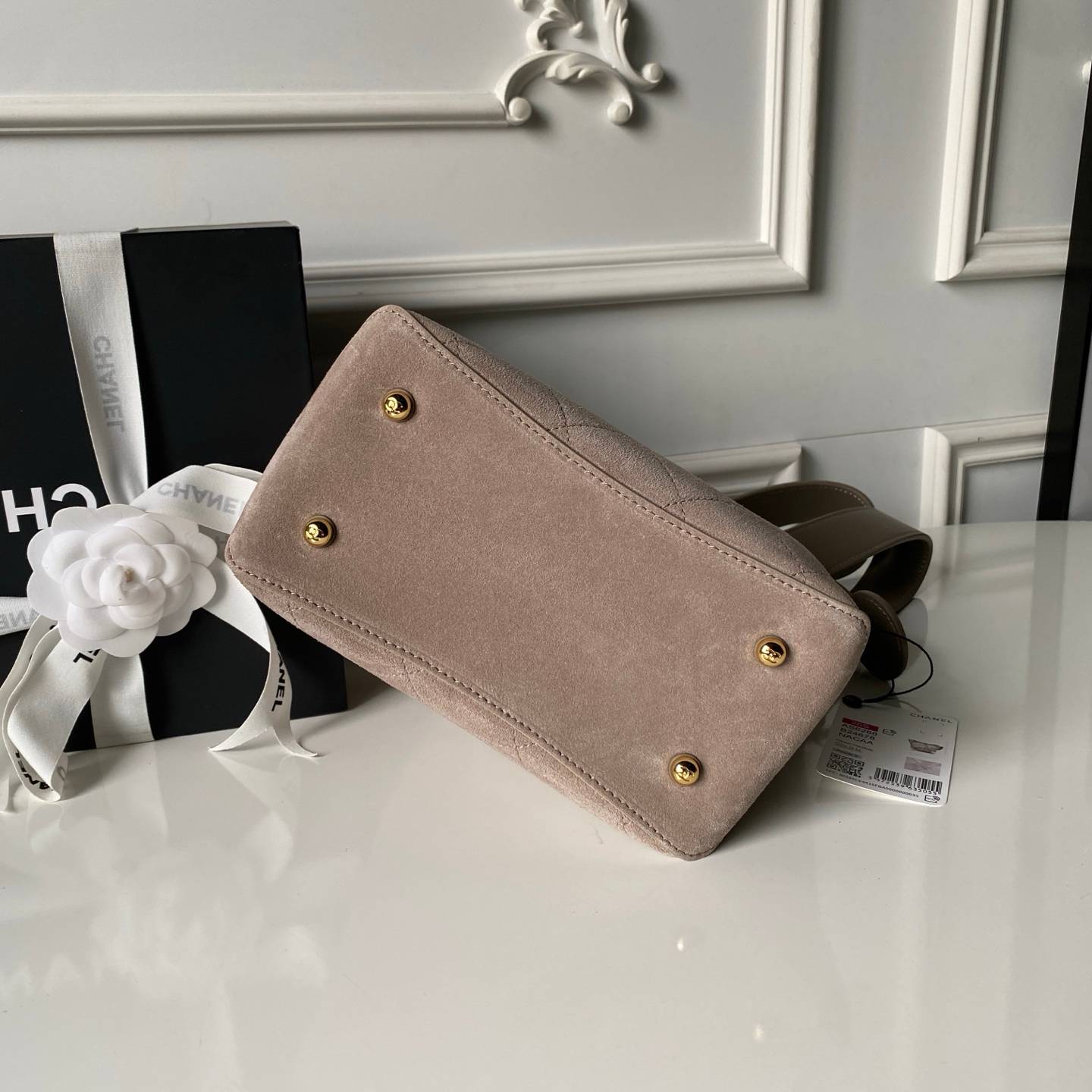 シャネル CHANEL マトラッセ ラムスキン チェーンショルダーバッグ ブラック ゴールド金具 レディース - 画像 14