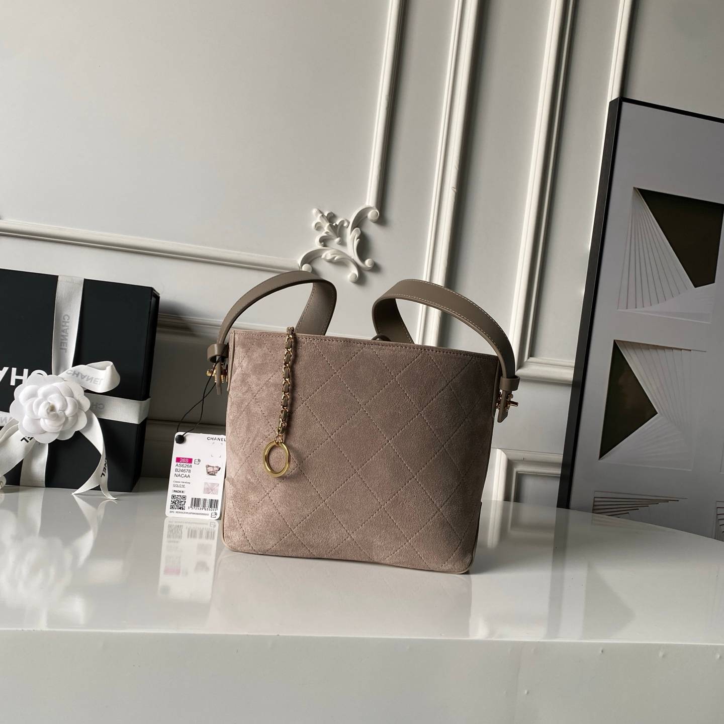 シャネル CHANEL マトラッセ ラムスキン チェーンショルダーバッグ ブラック ゴールド金具 レディース - 画像 18