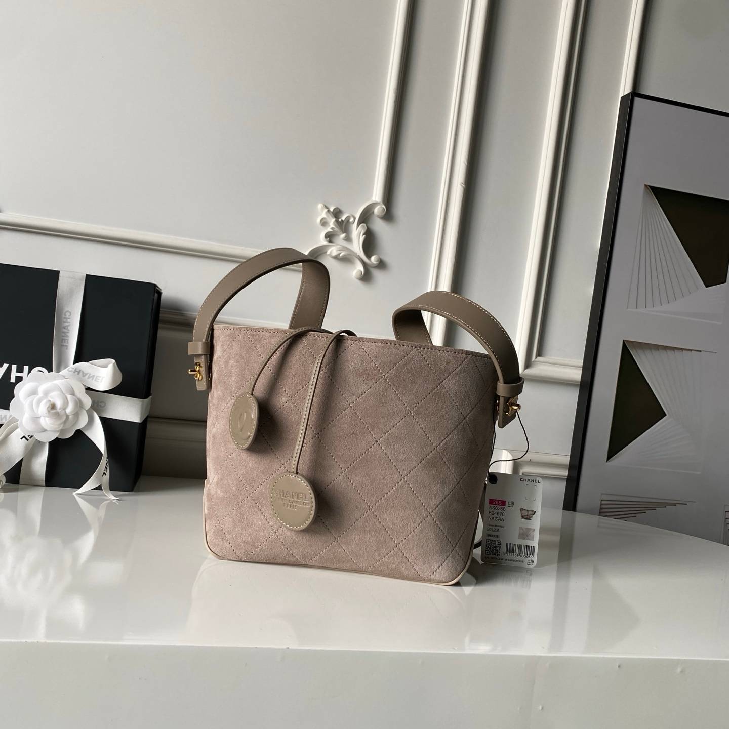 シャネル CHANEL マトラッセ ラムスキン チェーンショルダーバッグ ブラック ゴールド金具 レディース - 画像 19