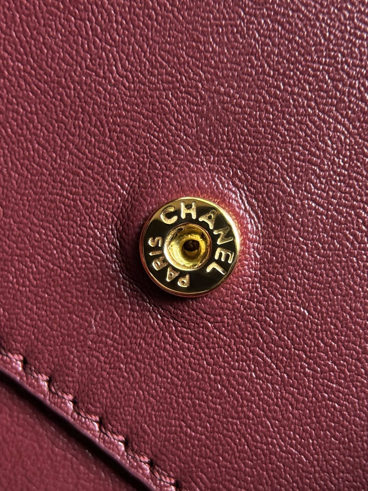シャネル AS6573 ミニフラップ マトラッセ キャビアスキン チェーンショルダーバッグ ゴールド金具 レディース ブ - 画像 4