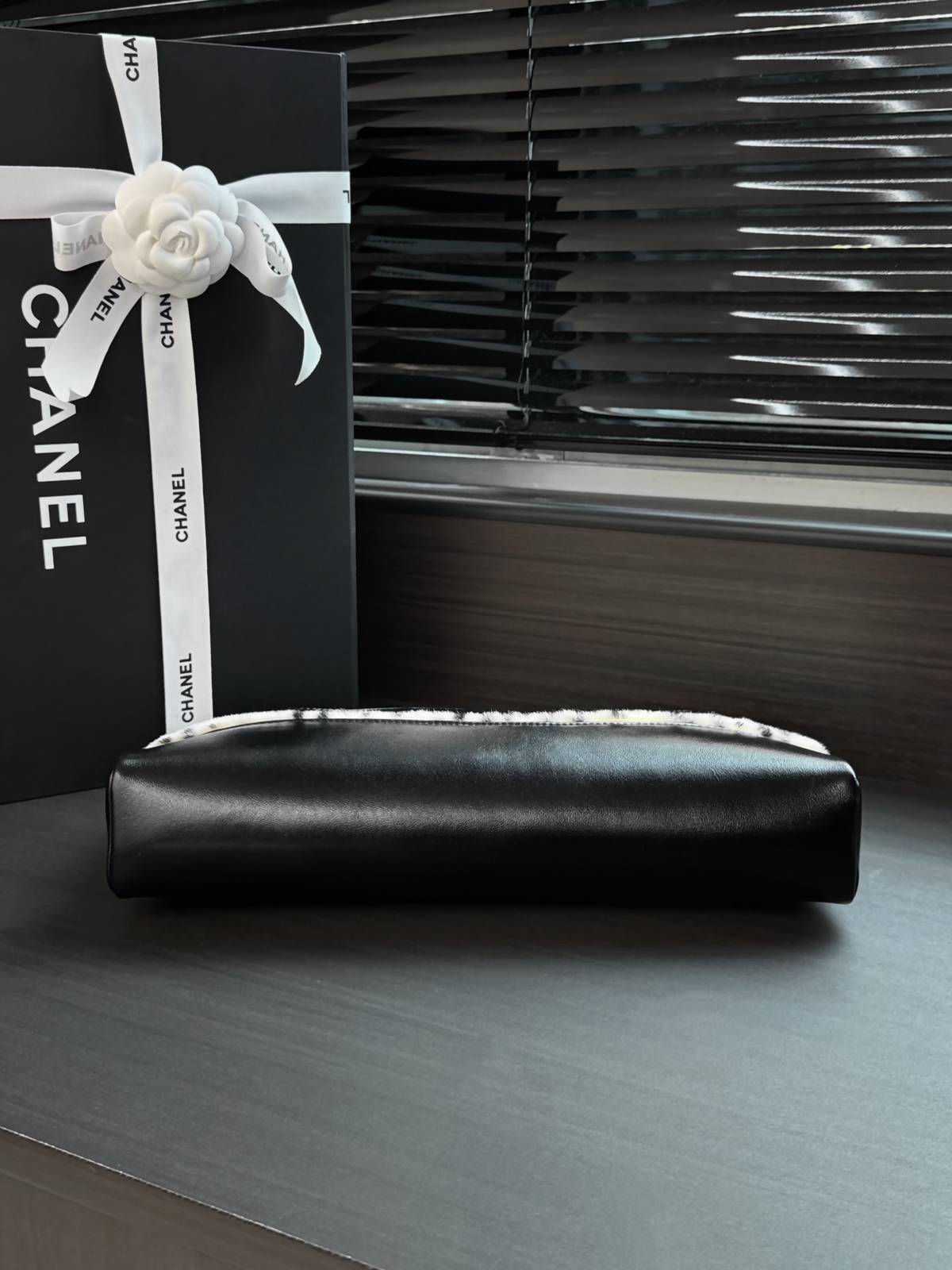 シャネル CHANEL マトラッセ ラムスキン フラップバッグ ゴールド金具 レザー編み込みチェーン ショルダーバッグ - 画像 7