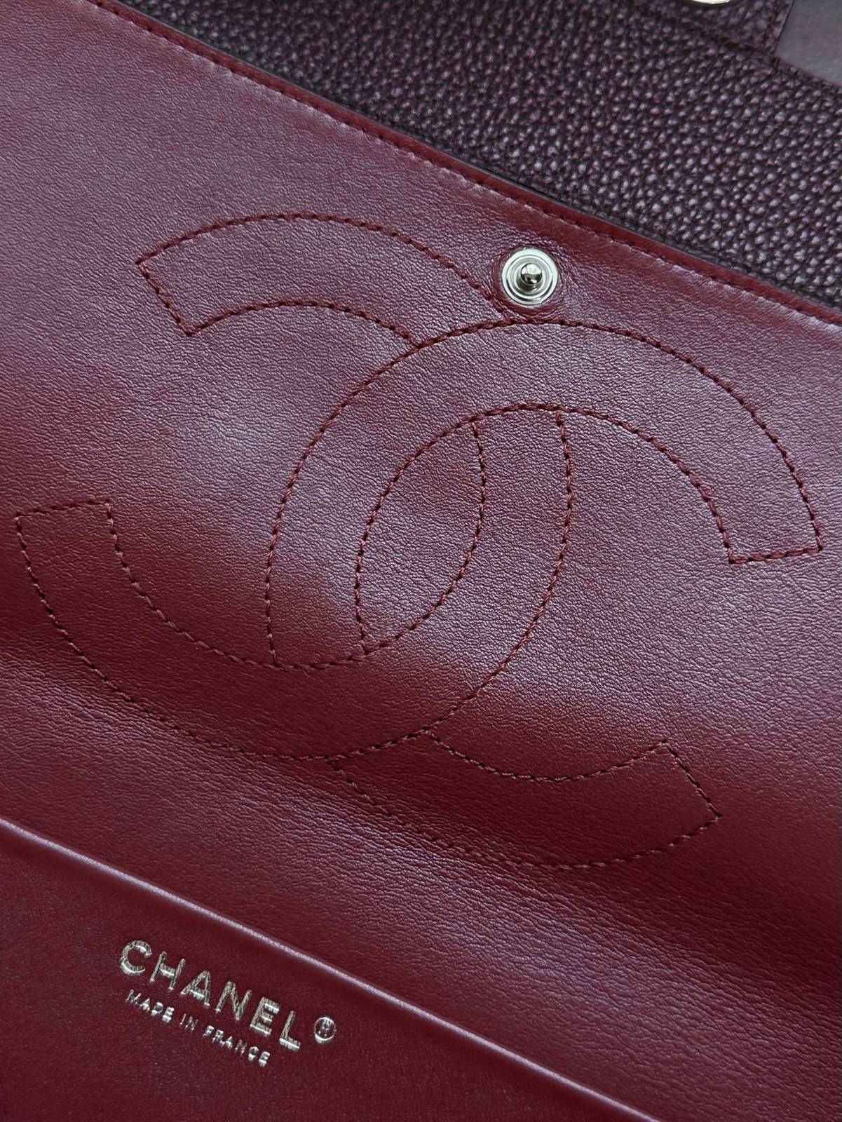 シャネル CHANEL マトラッセ キャビアスキン チェーンショルダーバッグ ゴールド金具 レディース ボルドー - 画像 4
