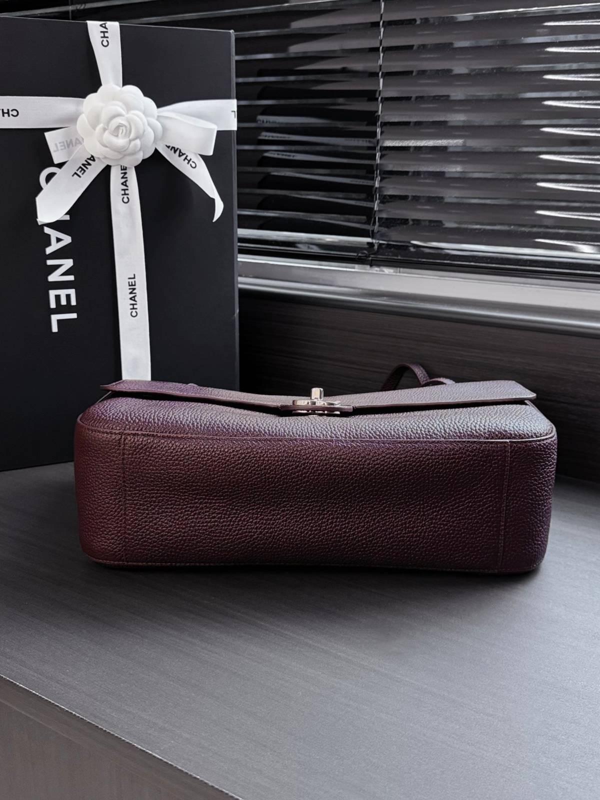 シャネル CHANEL マトラッセ キャビアスキン チェーンショルダーバッグ レディース ブラック ゴールド金具 - 画像 7