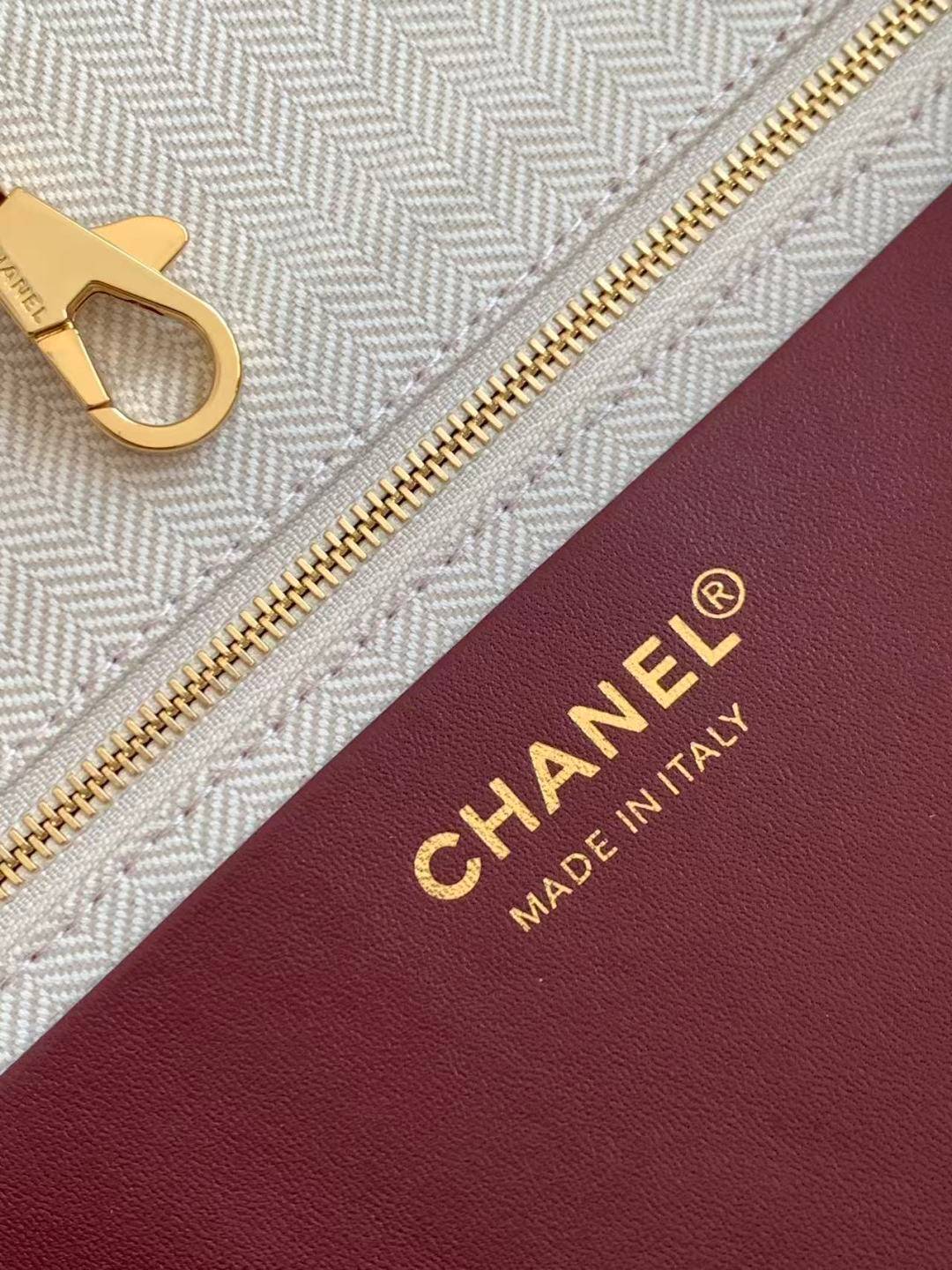 シャネル CHANEL マトラッセ チェーンショルダーバッグ キャビアスキン ゴールド金具 レディース ブラック レッド - 画像 13