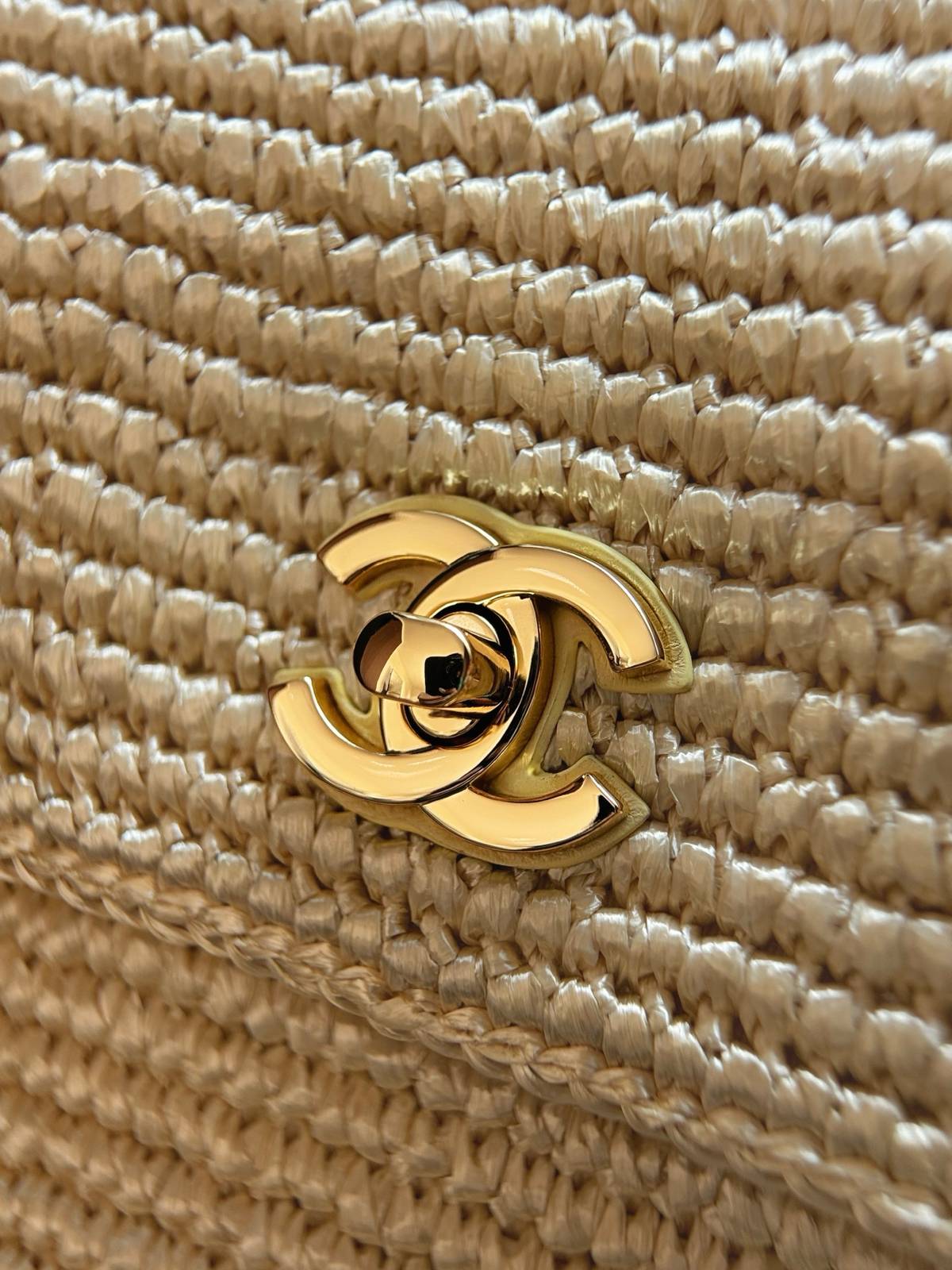 シャネル CHANEL マトラッセ フラップバッグ ラフィア素材 ゴールド金具 ショルダーバッグ レディース レッド ブ - 画像 15