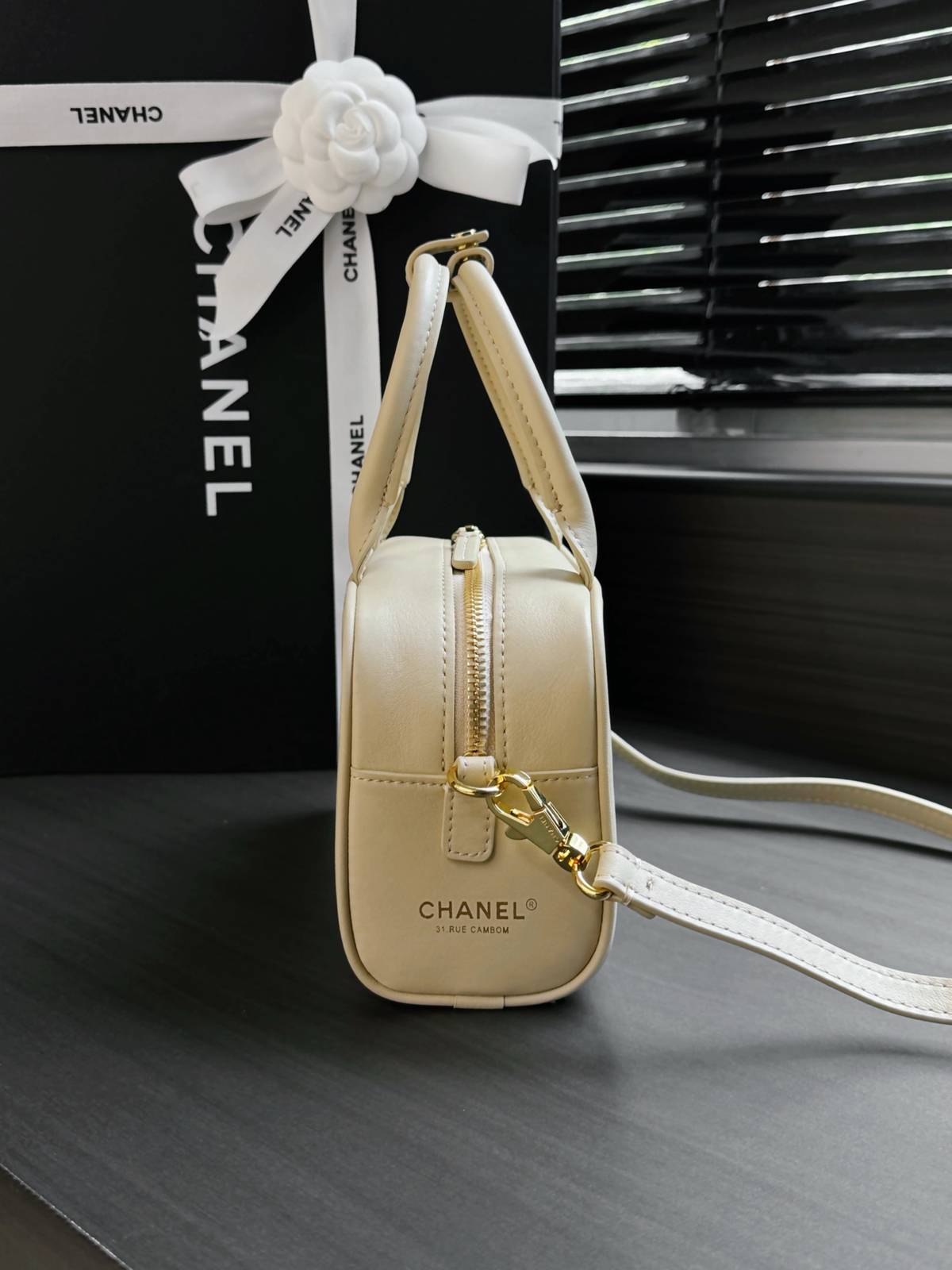 シャネル CHANEL マトラッセ ミニバッグ キャビアスキン ゴールド金具 チェーンショルダーバッグ レディース ブラ - 画像 9