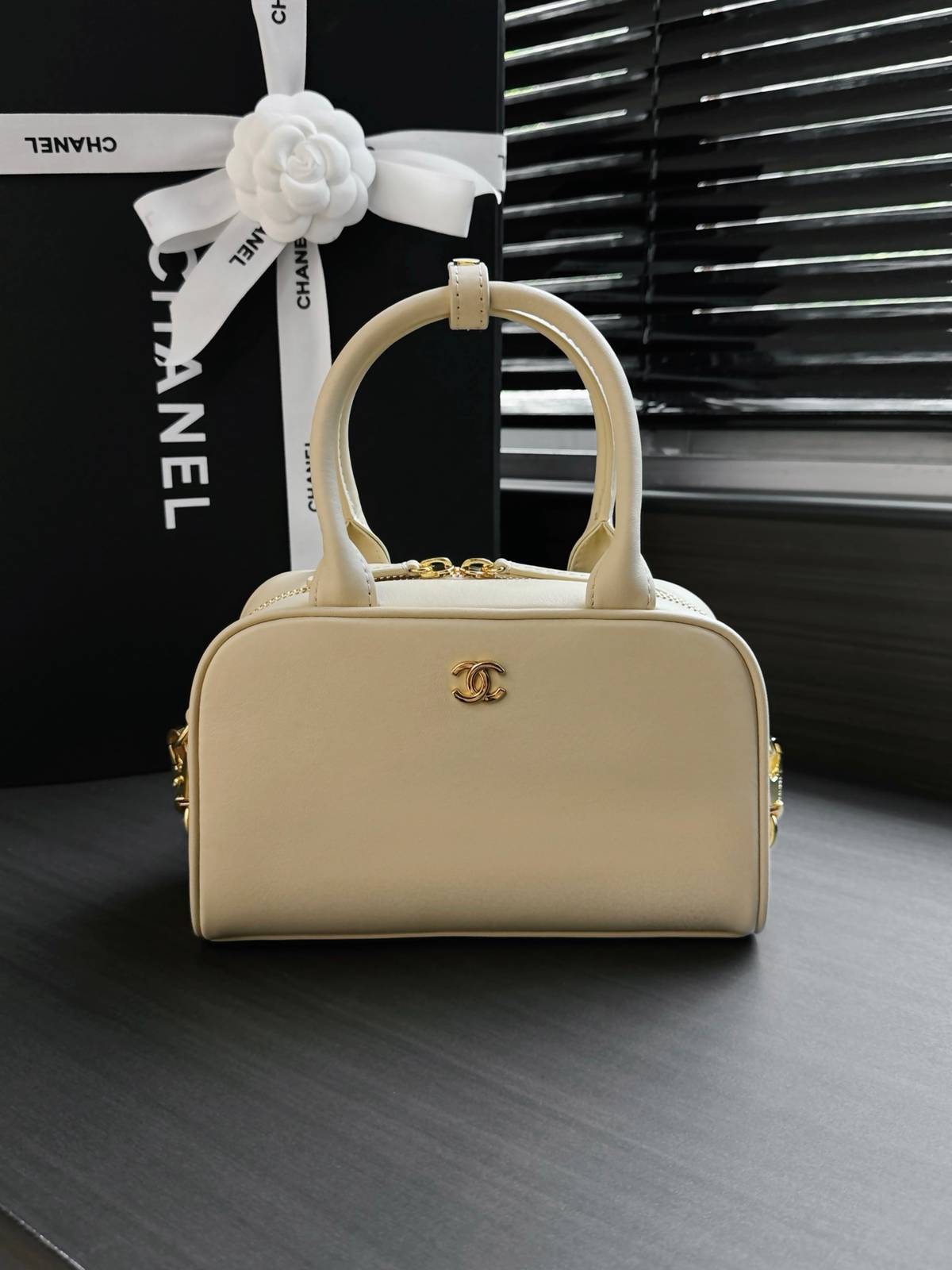 シャネル CHANEL マトラッセ ミニバッグ キャビアスキン ゴールド金具 チェーンショルダーバッグ レディース ブラ - 画像 11
