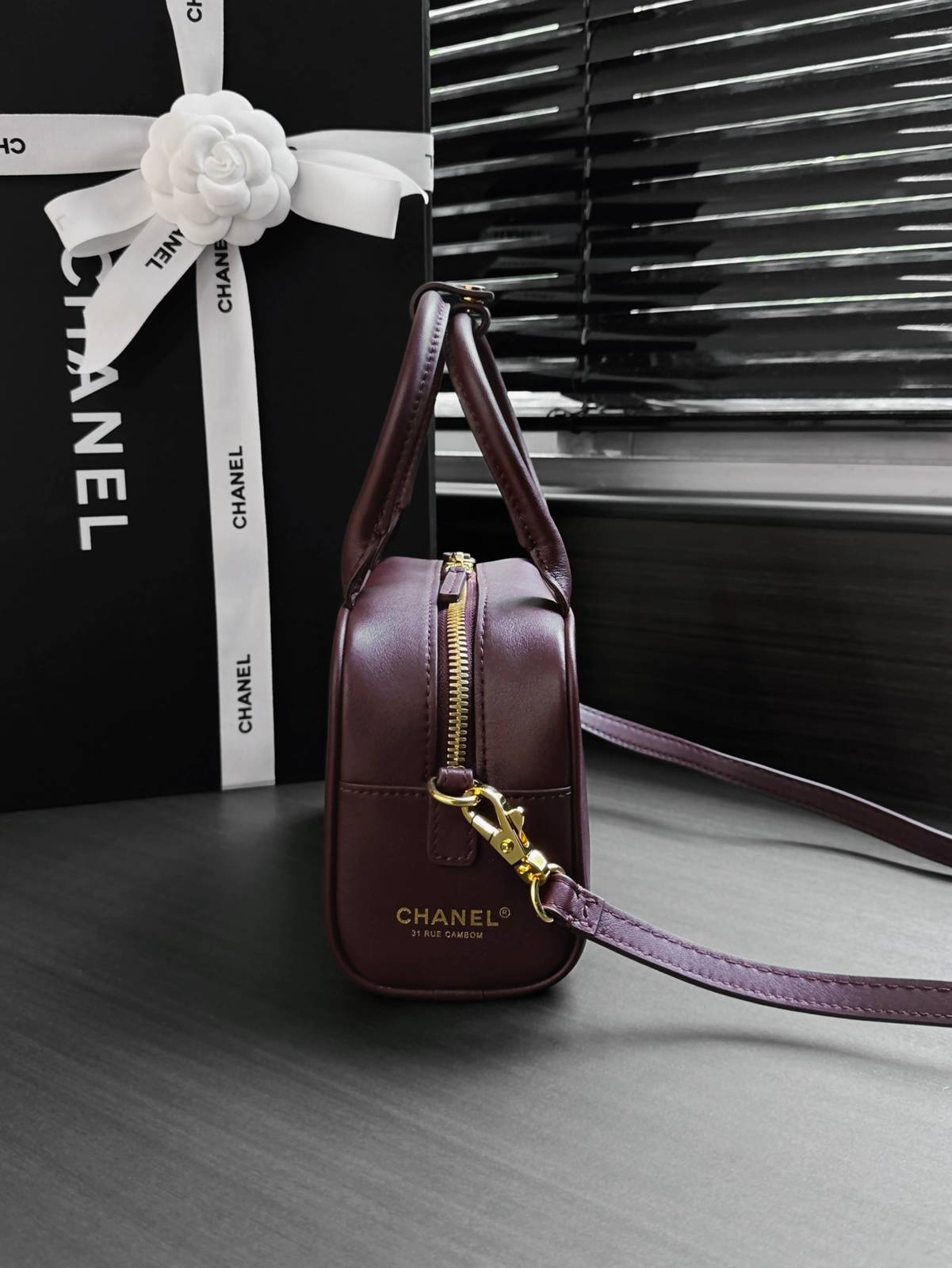 シャネル CHANEL マトラッセ ミニバッグ キャビアスキン ゴールド金具 チェーンショルダーバッグ レディース ブラ - 画像 19