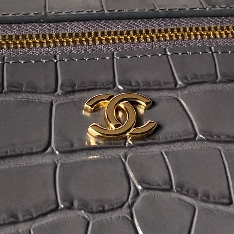 シャネル CHANEL キャビアスキン マトラッセ バニティバッグ ゴールド金具 レザー編み込みチェーン ショルダーバッ - 画像 8
